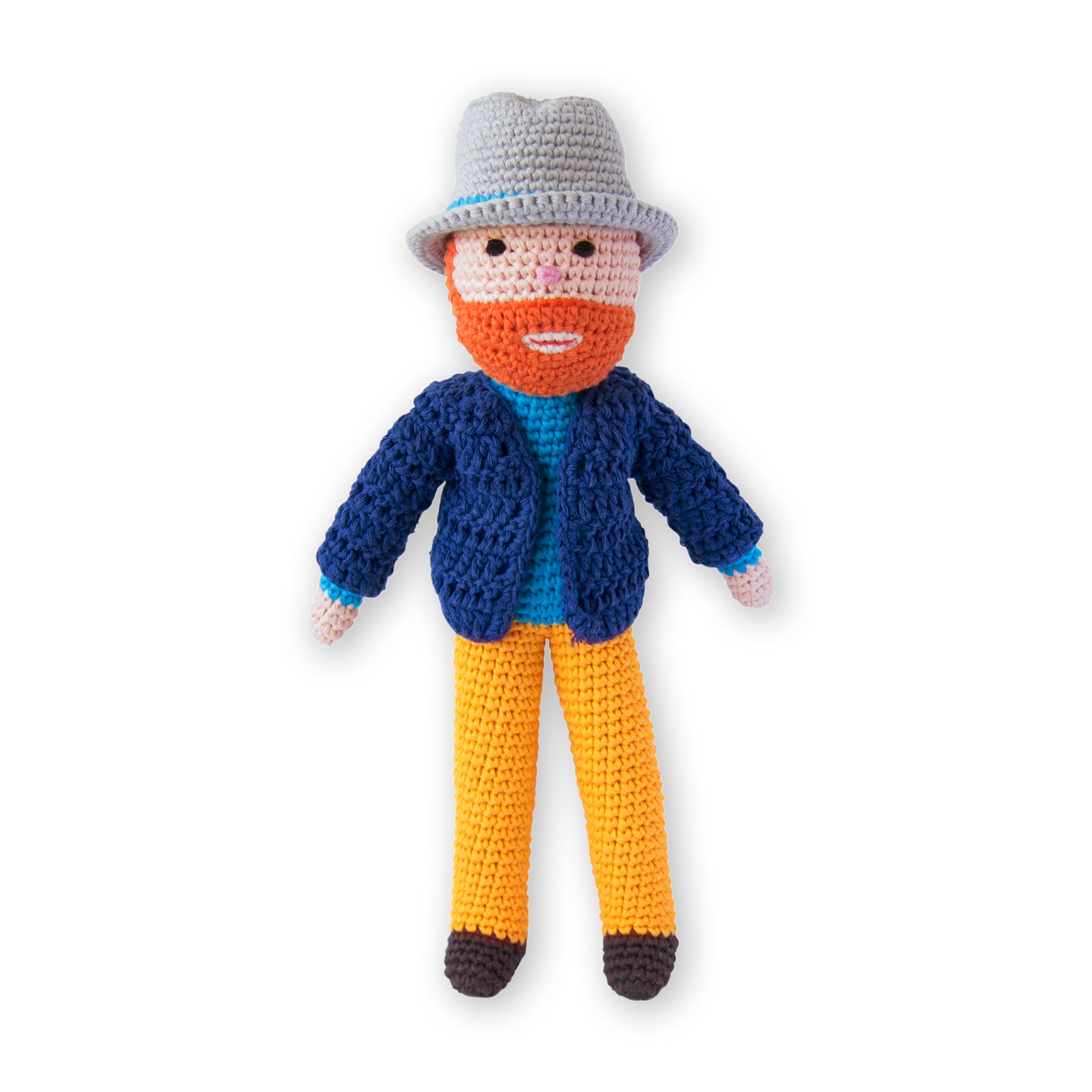 Handmade Vincent van Gogh Crochet Doll – Fair Trade Cotton Artist Gift