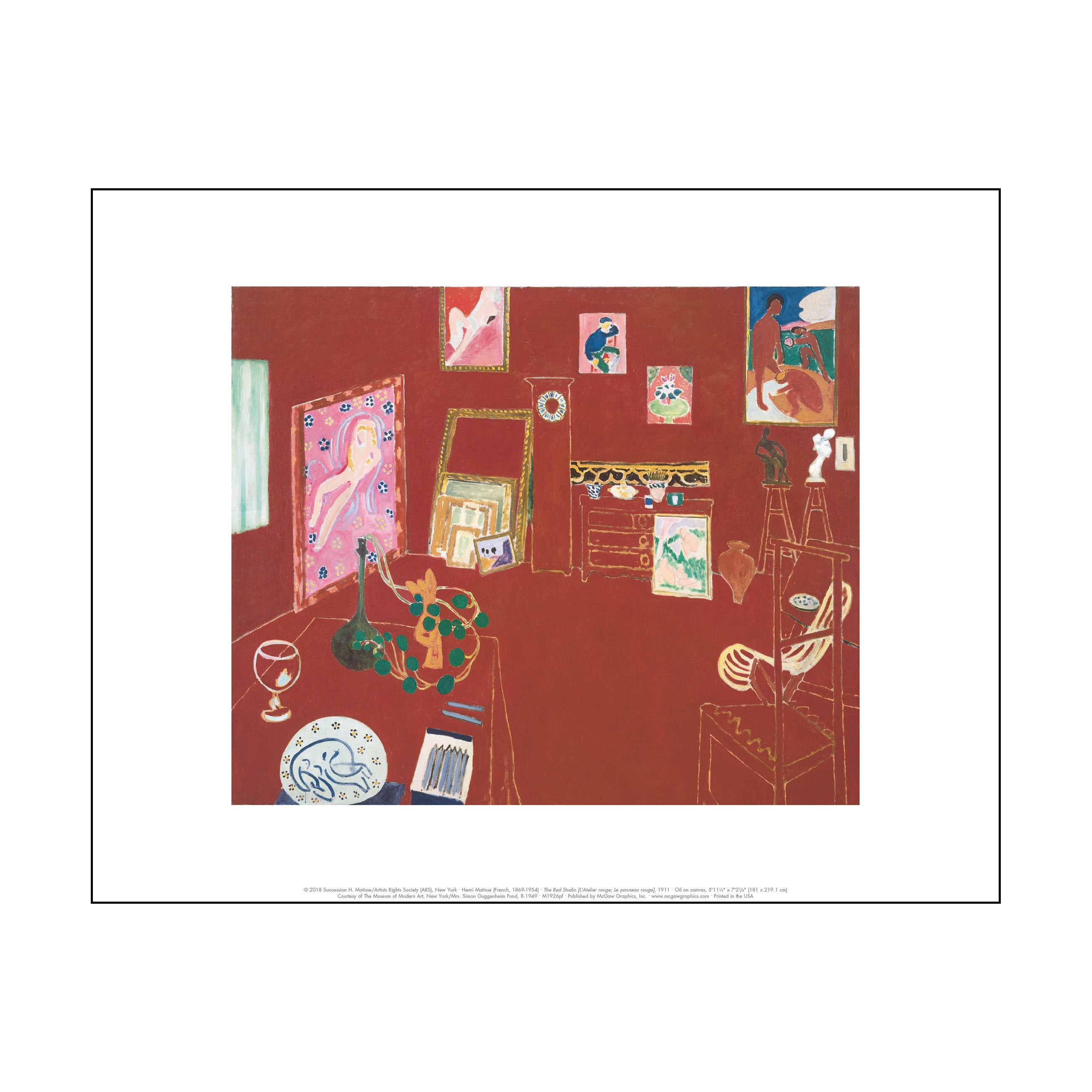Matisse The Red Studio Art Print - MoMA Exhibition Poster