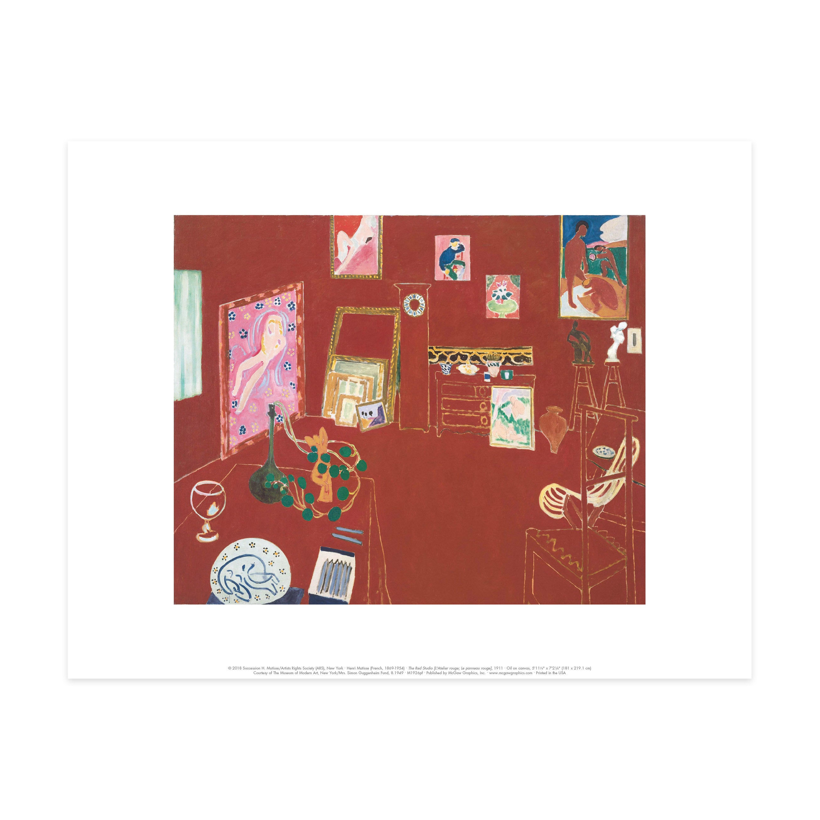 Matisse The Red Studio Art Print - MoMA Exhibition Poster