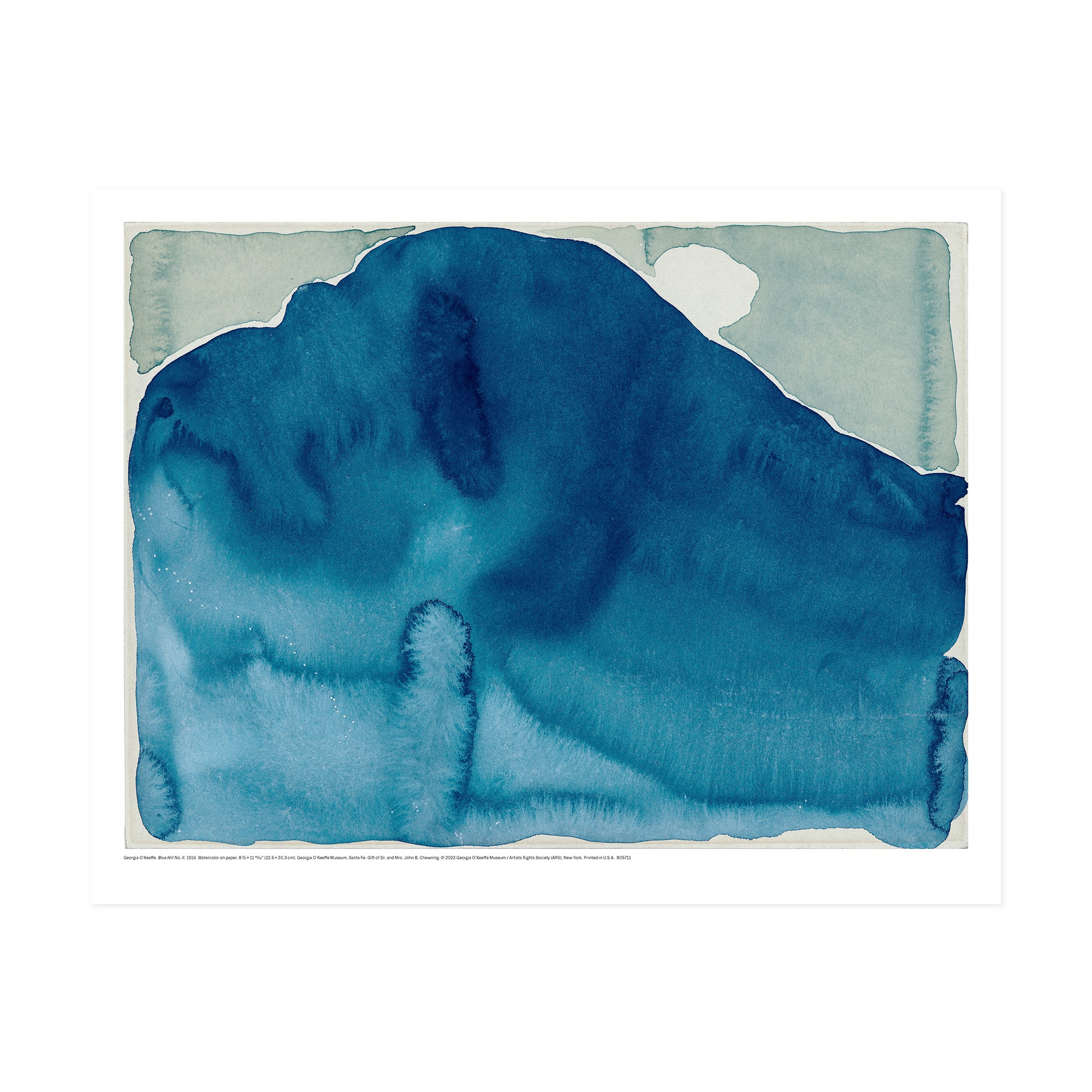 Georgia O'Keeffe Blue Hill No. 11 Art Print