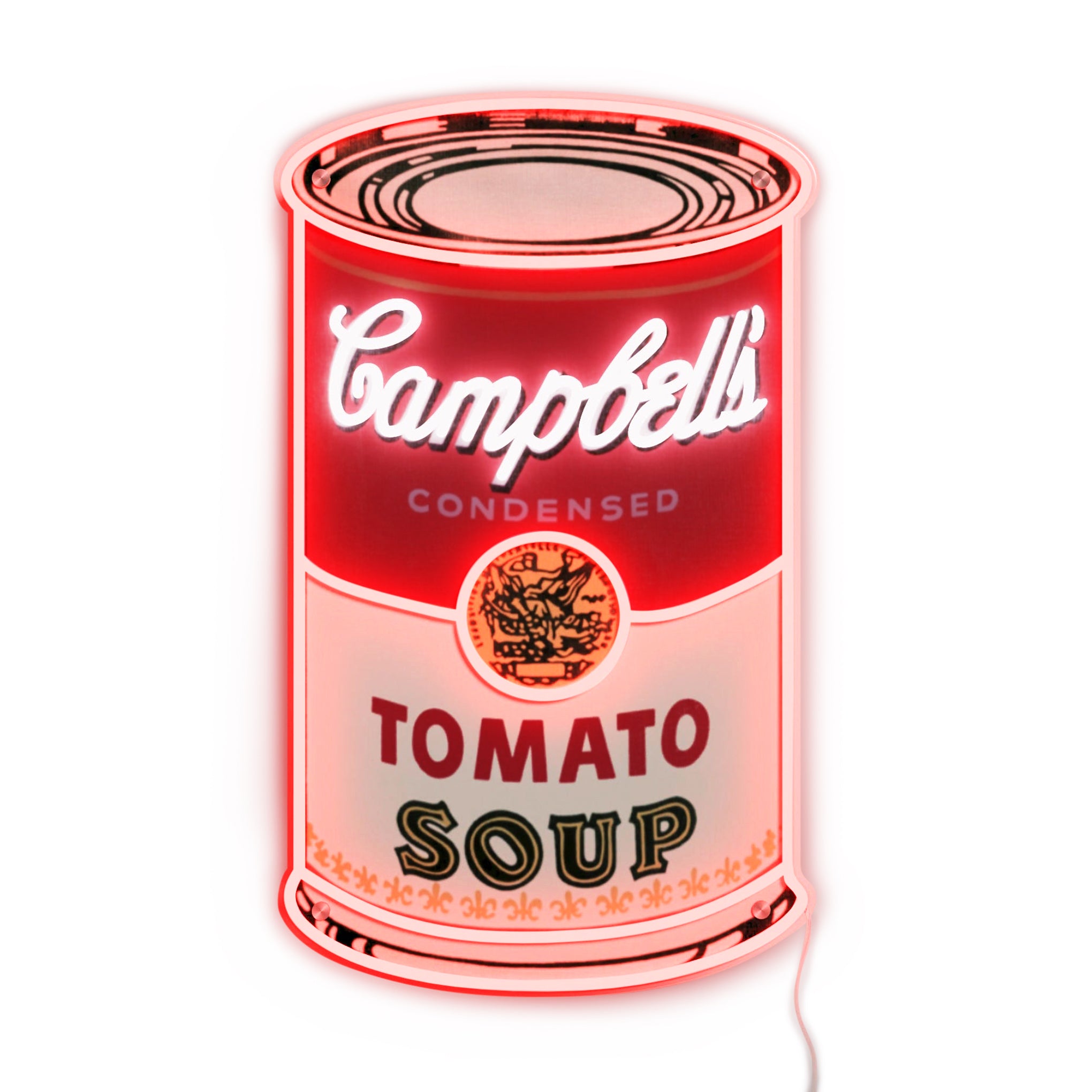 Andy Warhol LED Neon Sign - Tomato Soup Can Wall Art