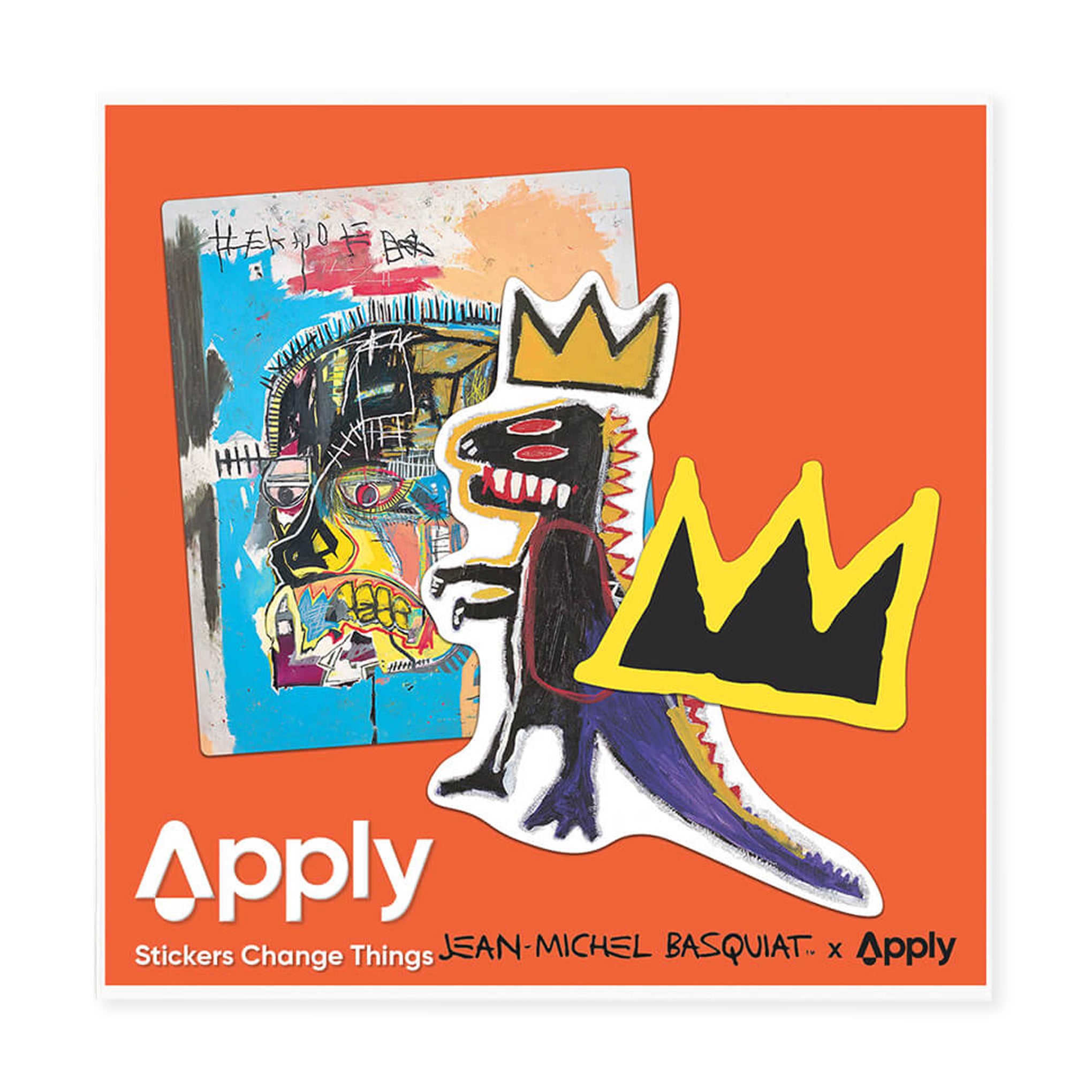 Jean-Michel Basquiat Art Stickers - Set of 3 Premium Vinyl Decals