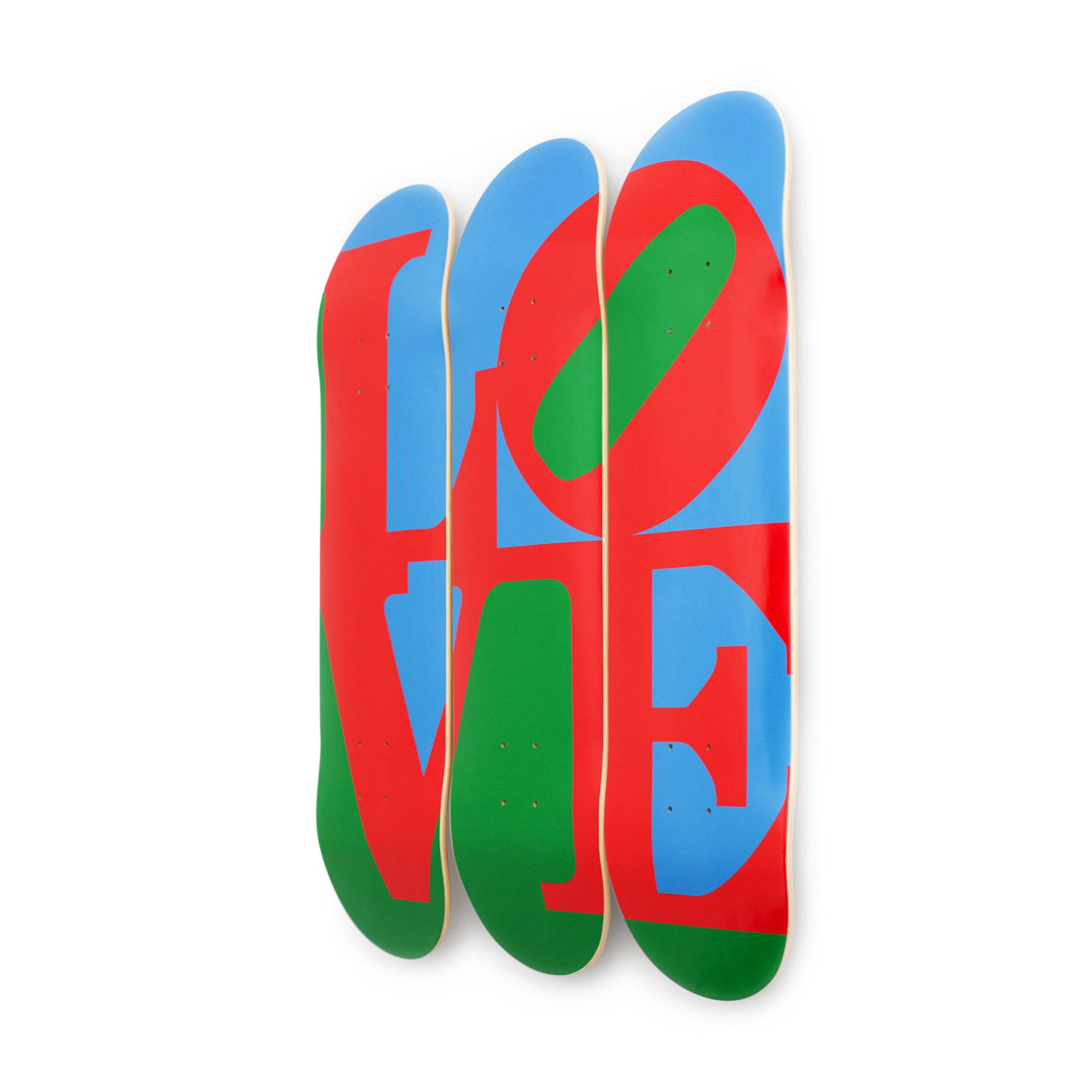 Robert Indiana LOVE Skateboard Set - MoMA Exclusive Maple Wood