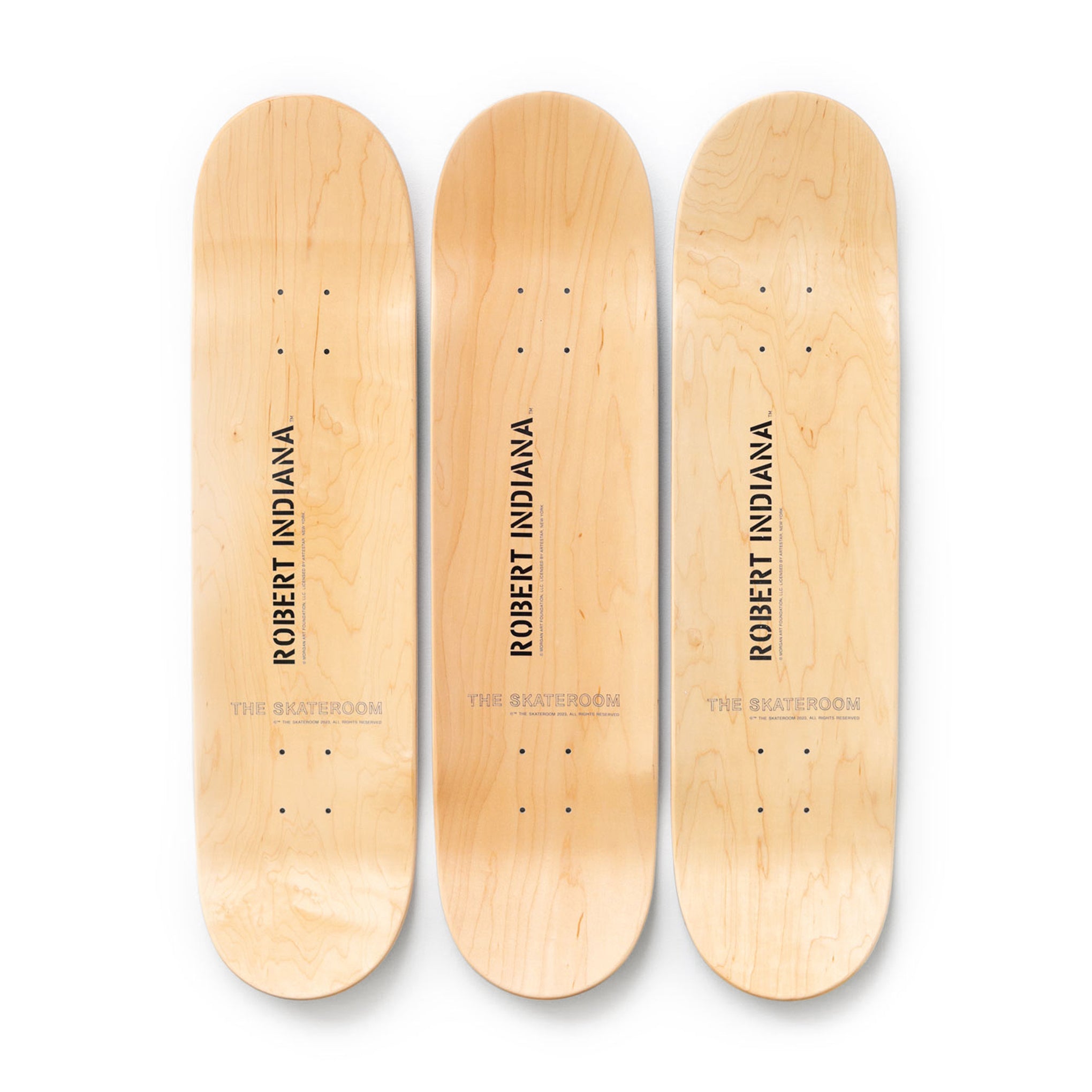 Robert Indiana LOVE Skateboard Set - MoMA Exclusive Maple Wood
