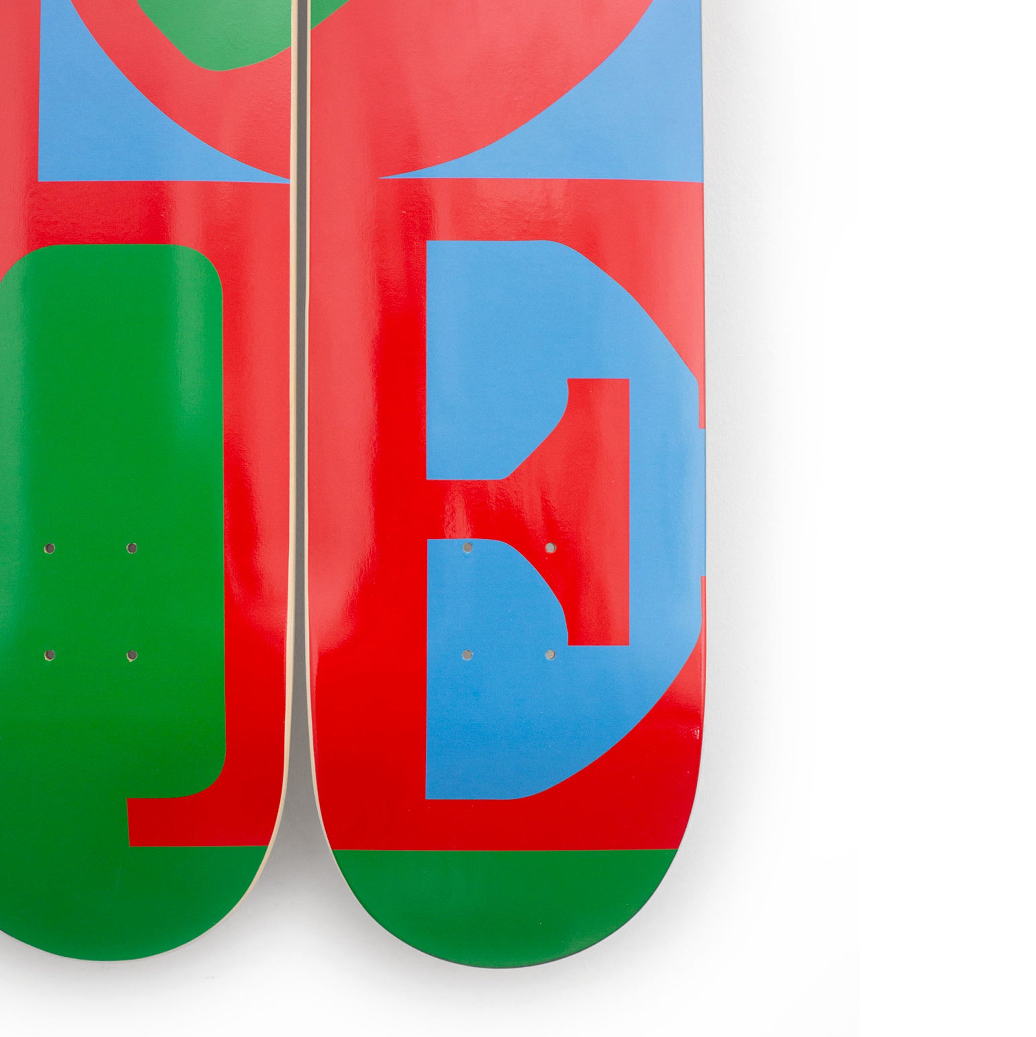 Robert Indiana LOVE Skateboard Set - MoMA Exclusive Maple Wood
