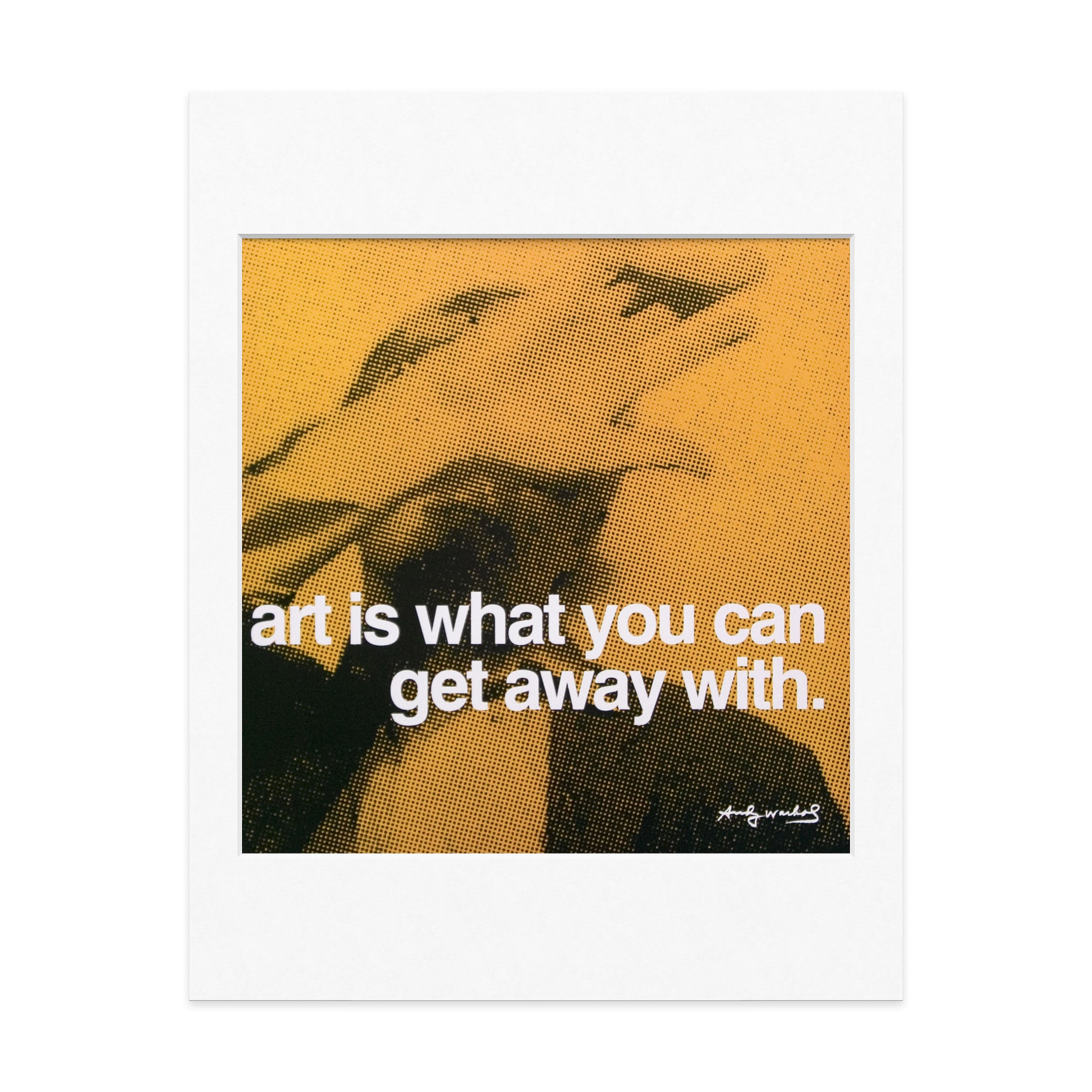 Andy Warhol Art Print with Famous Quote - MoMA Collection