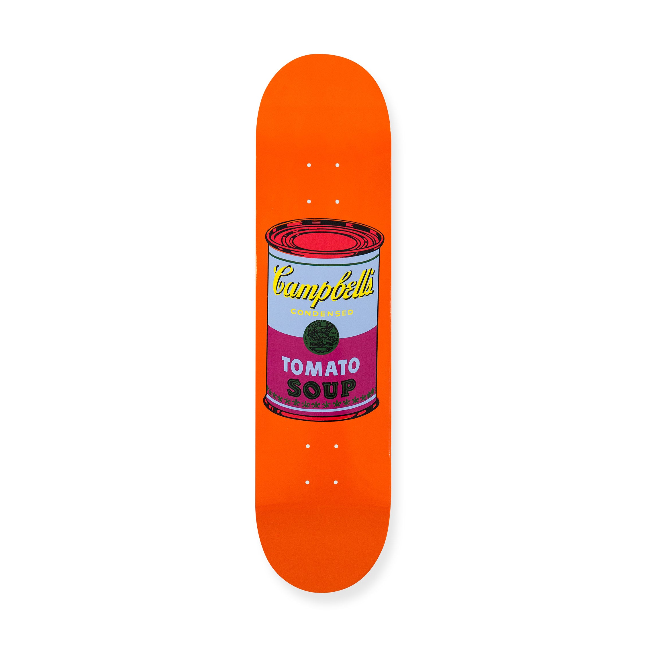 Andy Warhol Purple Campbell's Soup Skateboard Art