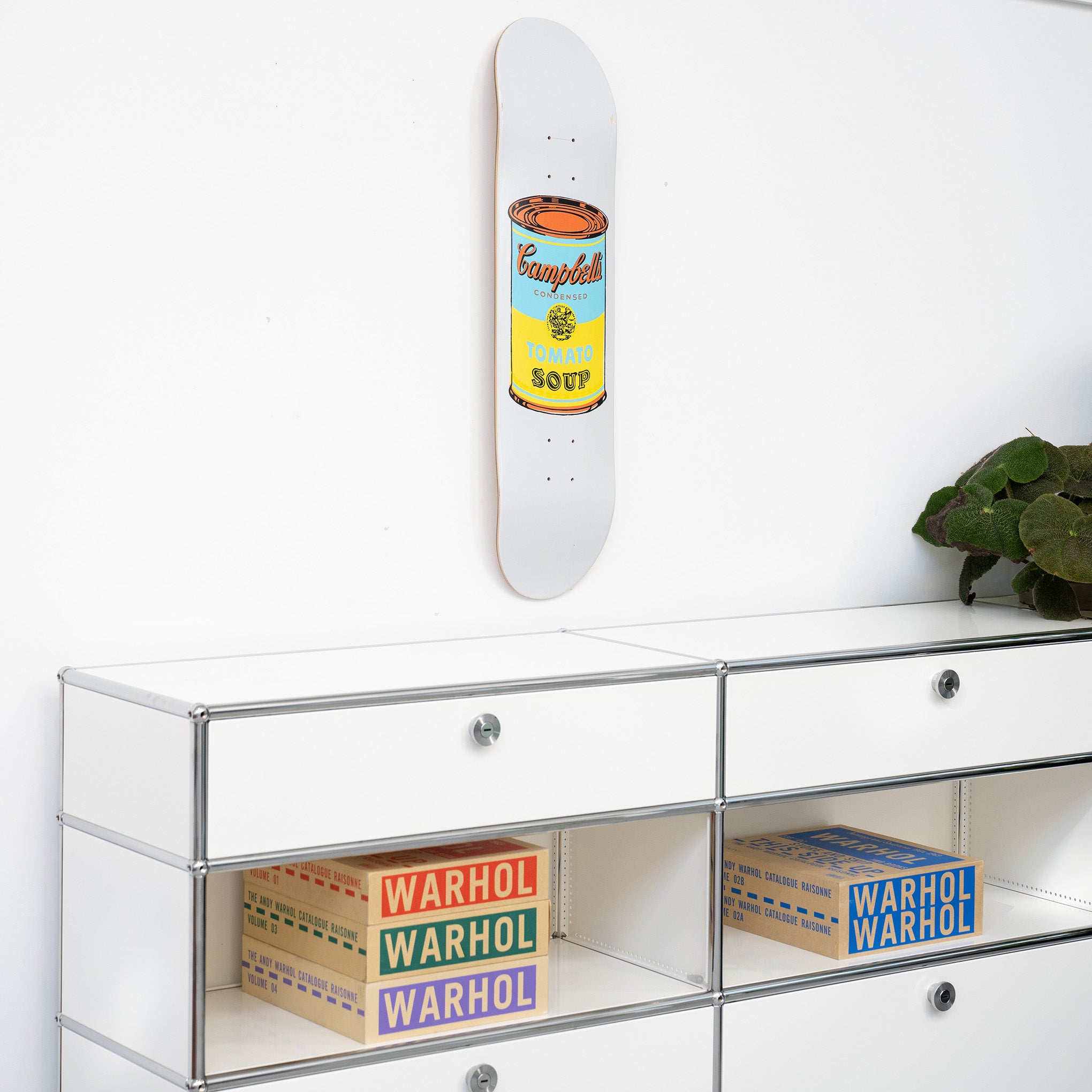 Andy Warhol Campbell's Soup Skateboard - Yellow Art Deck
