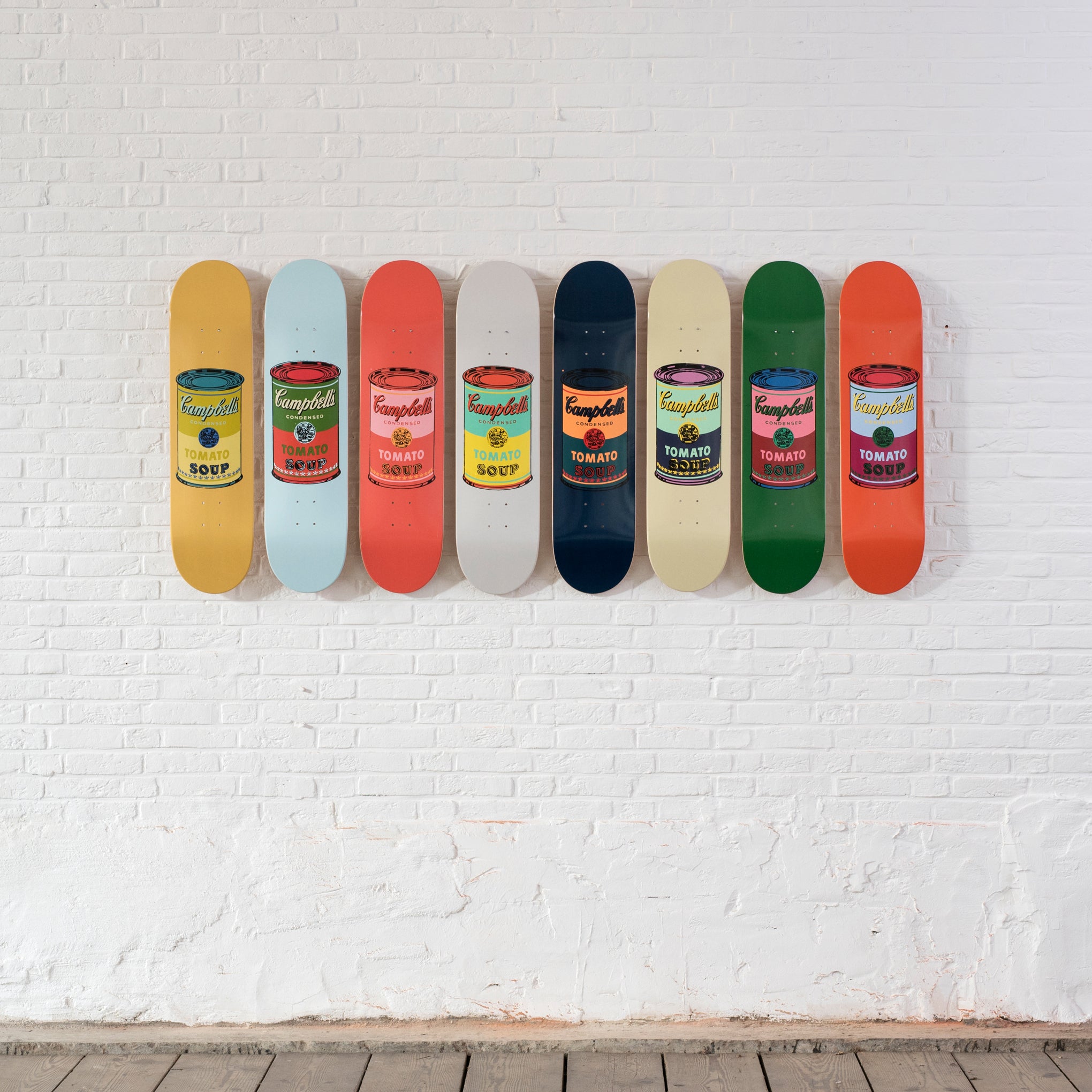 Andy Warhol Campbell's Soup Skateboard - Yellow Art Deck