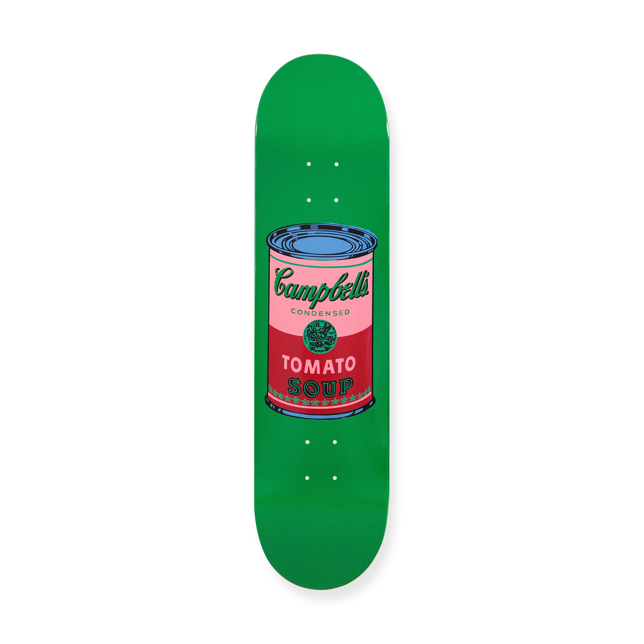 Andy Warhol Skateboard - Colored Campbell's Soup Cans Art