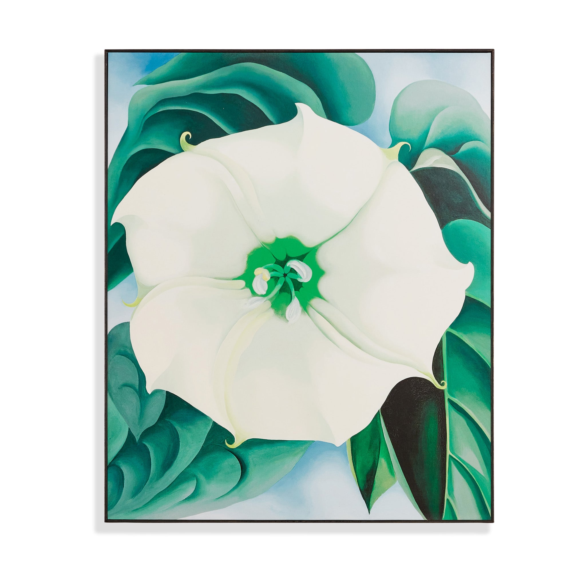 Georgia O'Keeffe Jimson Weed Framed Art Print - White Flower No. 1