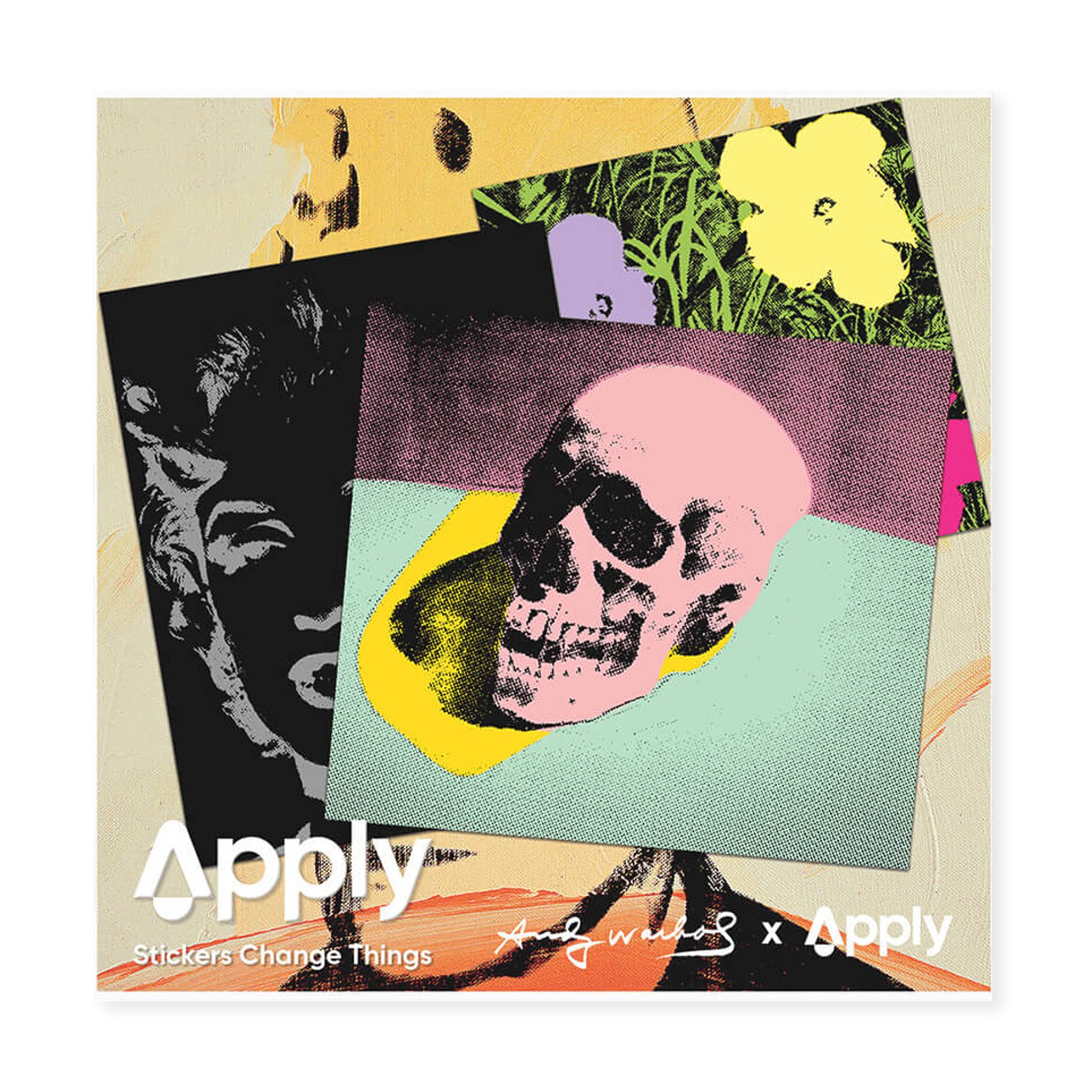 Andy Warhol 70s Art Stickers - Set of 3 Vinyl Decals