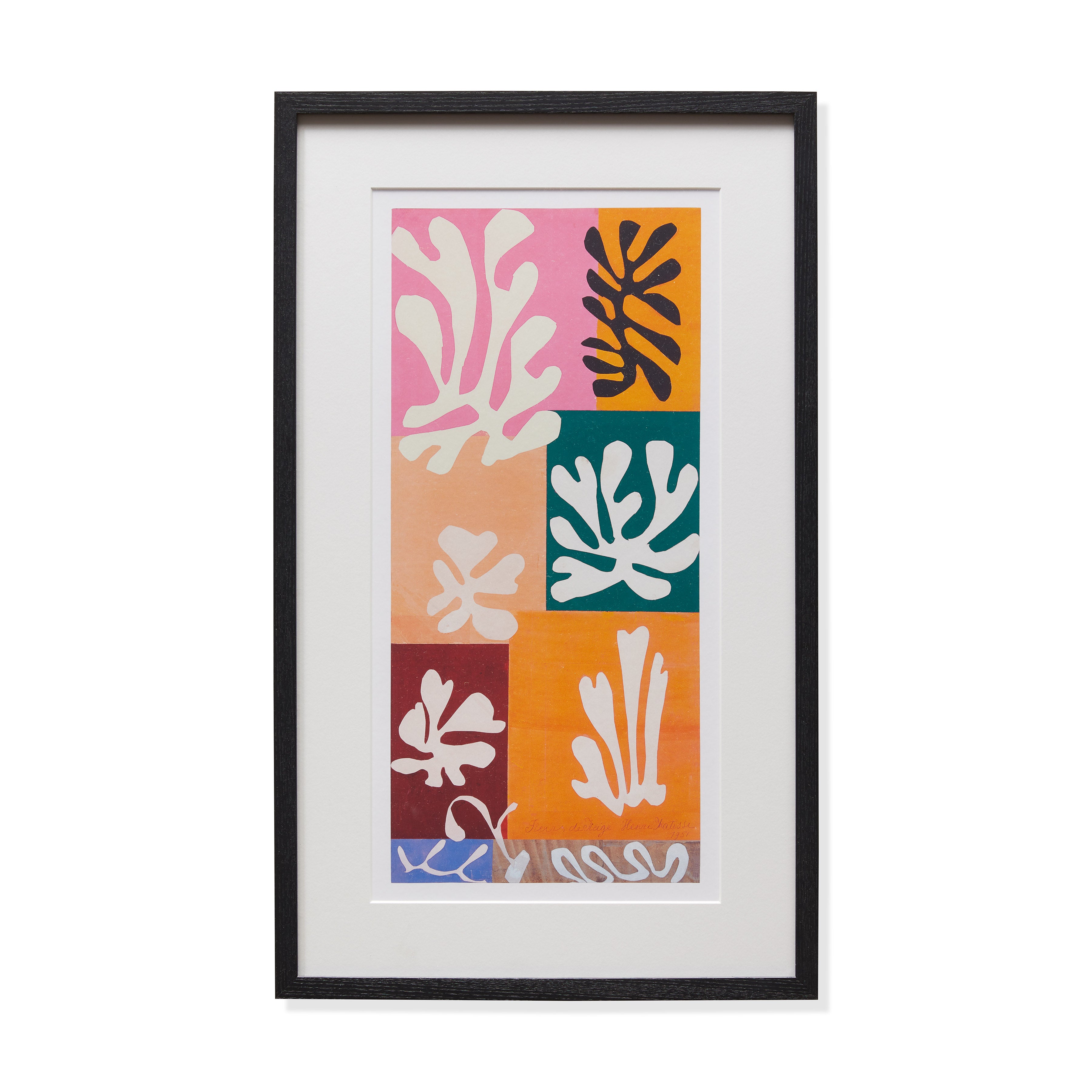Henri Matisse Snow Flowers Framed Art Print - Black Ash Frame