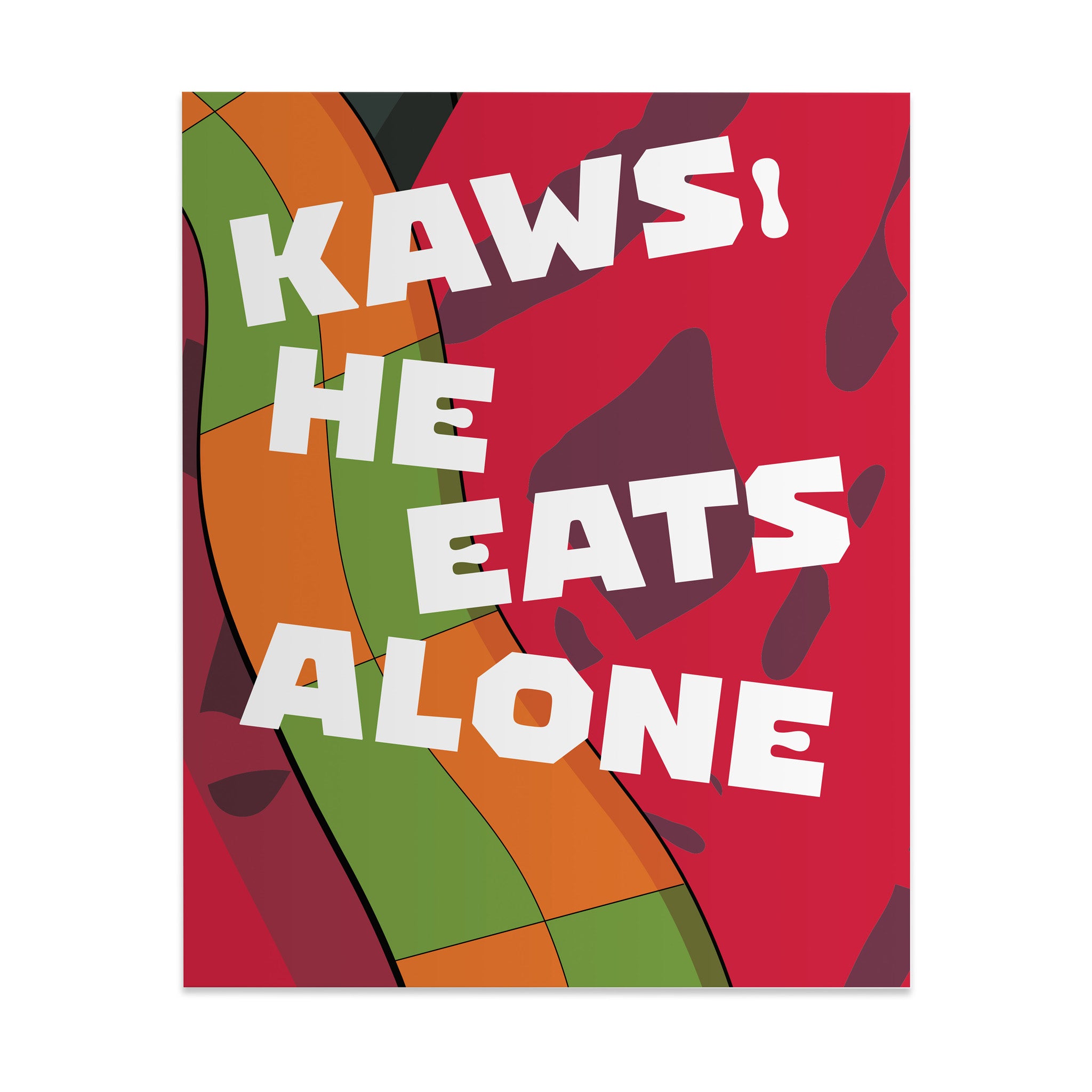KAWS He Eats Alone Hardcover Art Book - Exhibition Catalog
