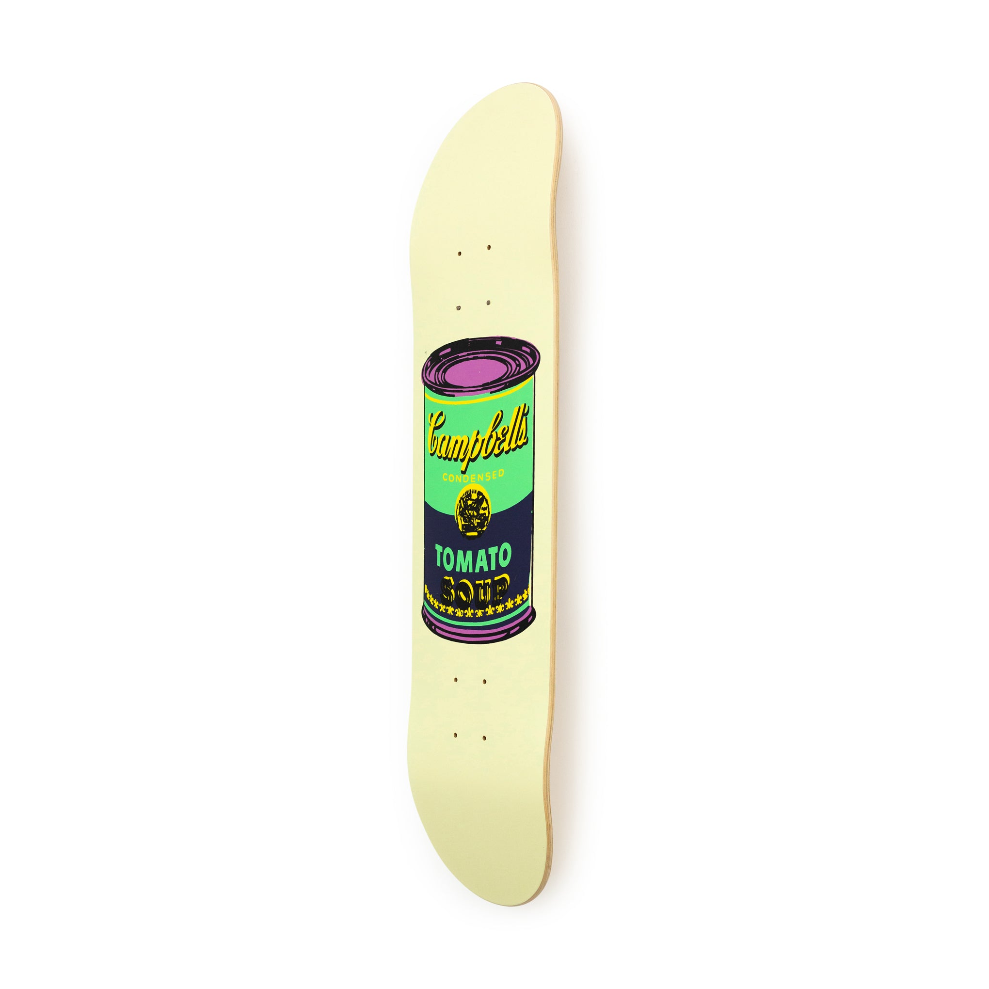 Andy Warhol Skateboard - Colored Campbell's Soup Cans Eggplant