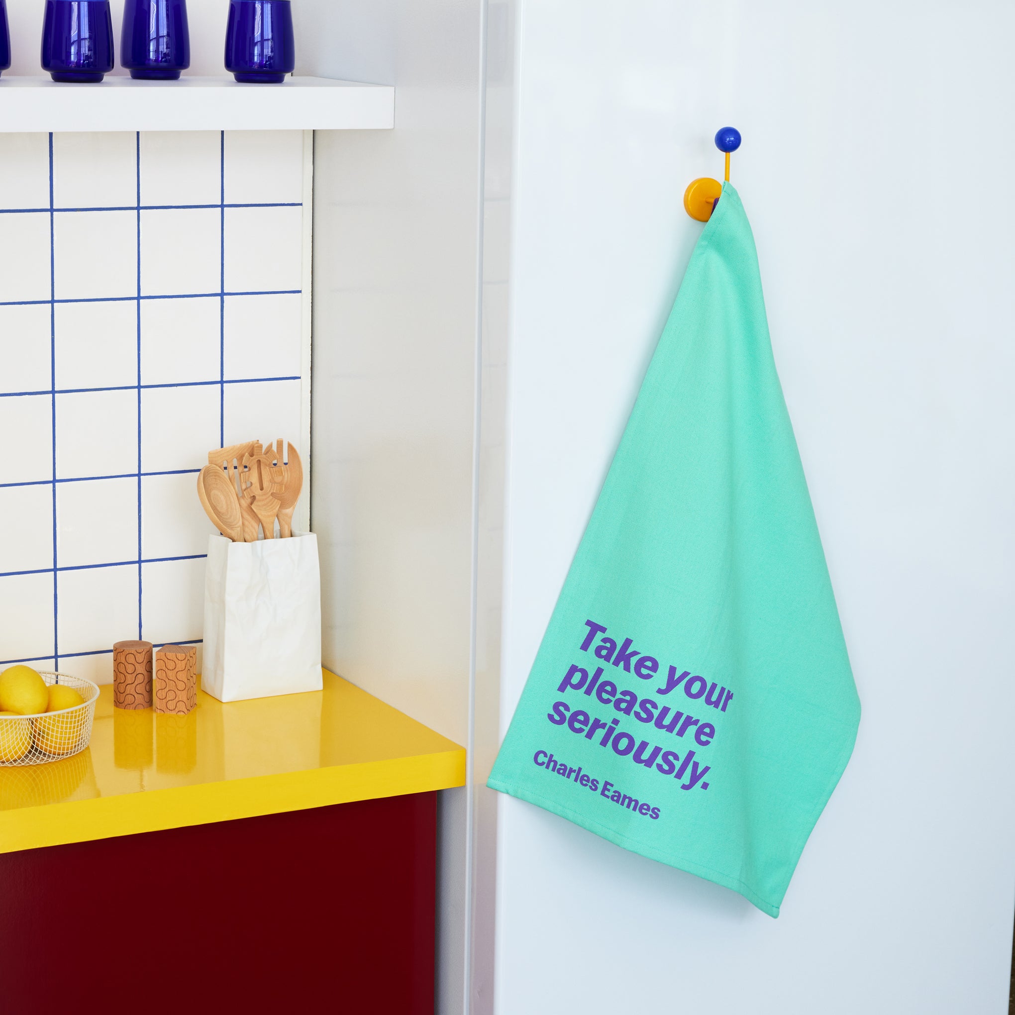 MoMA Charles Eames Quote Cotton Tea Towel