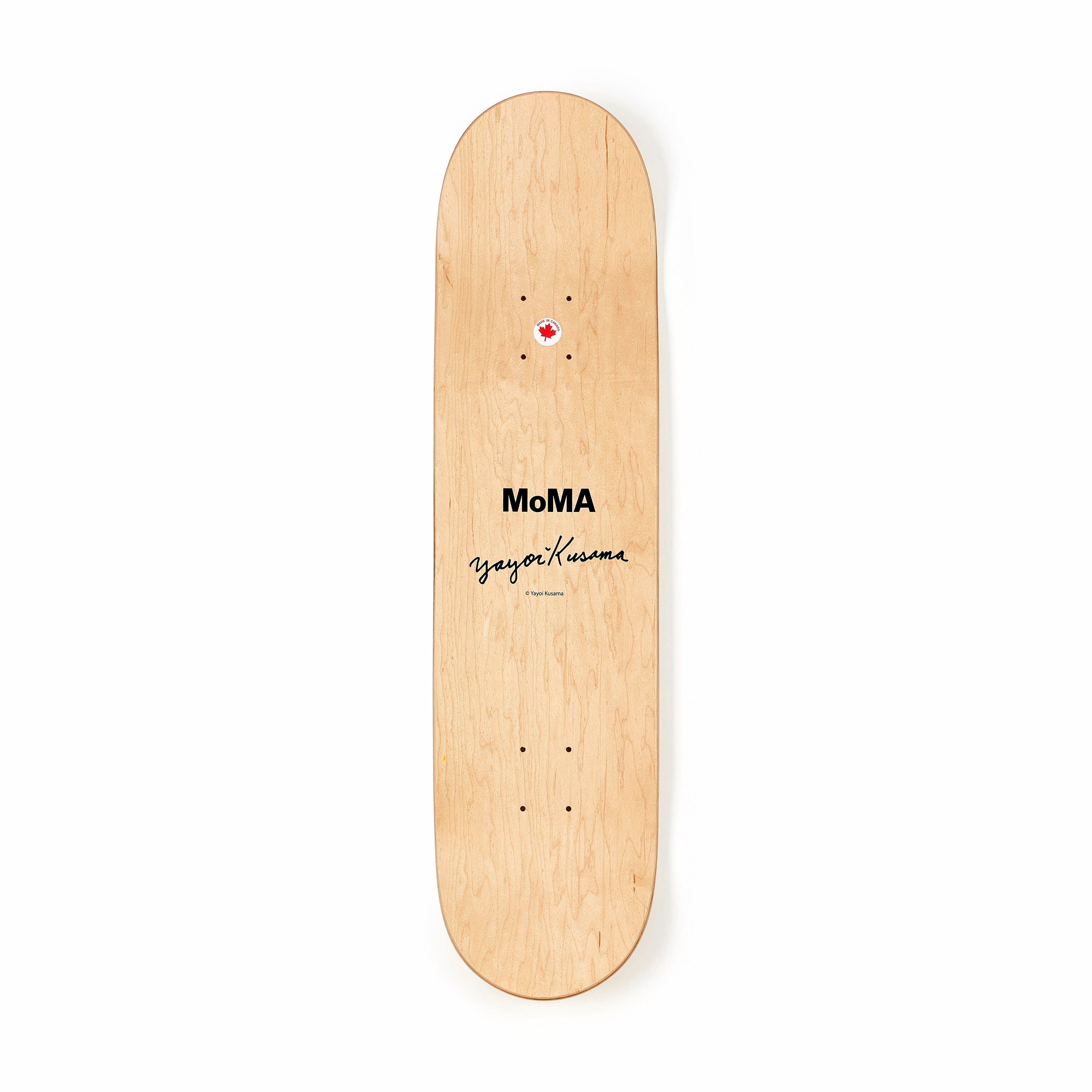 Yayoi Kusama Dots Skateboard Deck with Wall Mount