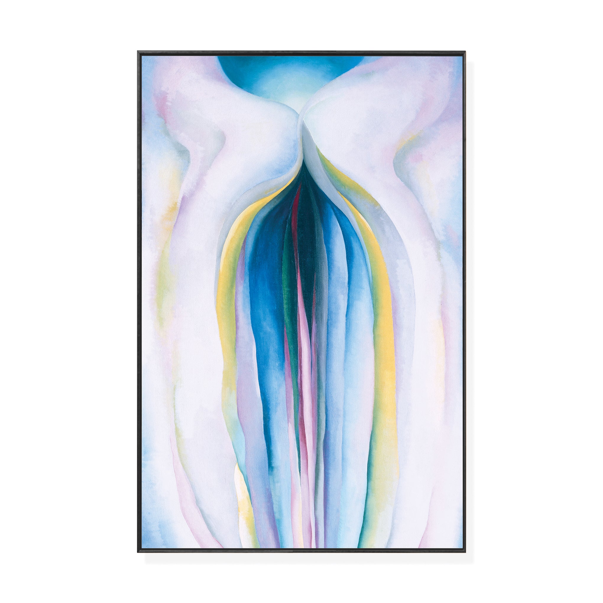 Georgia O'Keeffe Grey Lines Framed Art Print - Sustainable Ash Wood Frame