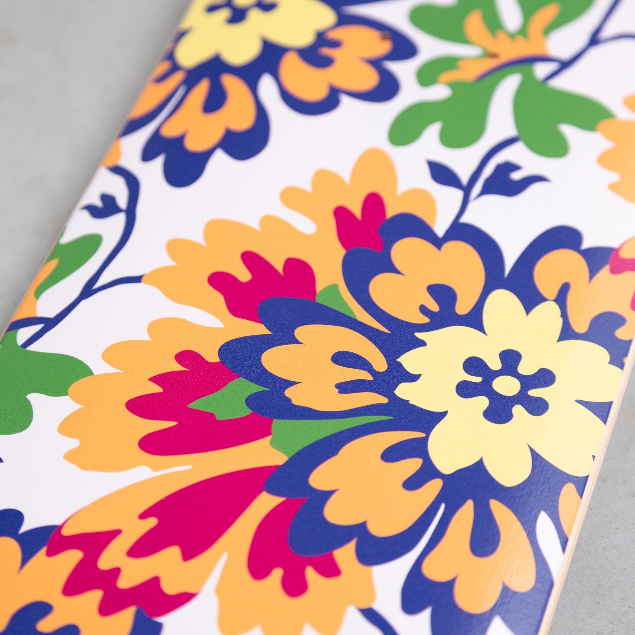 Mickalene Thomas Color Flower Art Skateboard - 7-Ply Maple