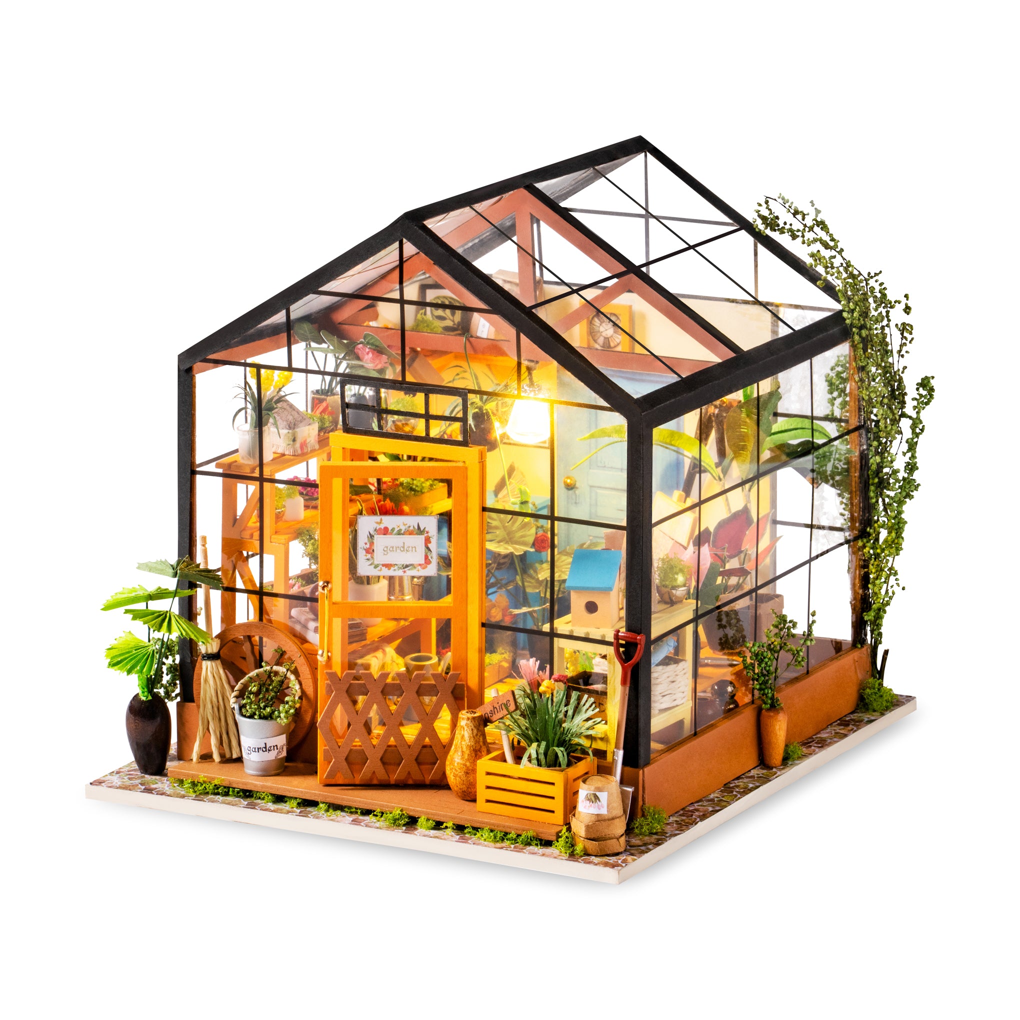 Rolife Flower House DIY Miniature Kit with LED Lights