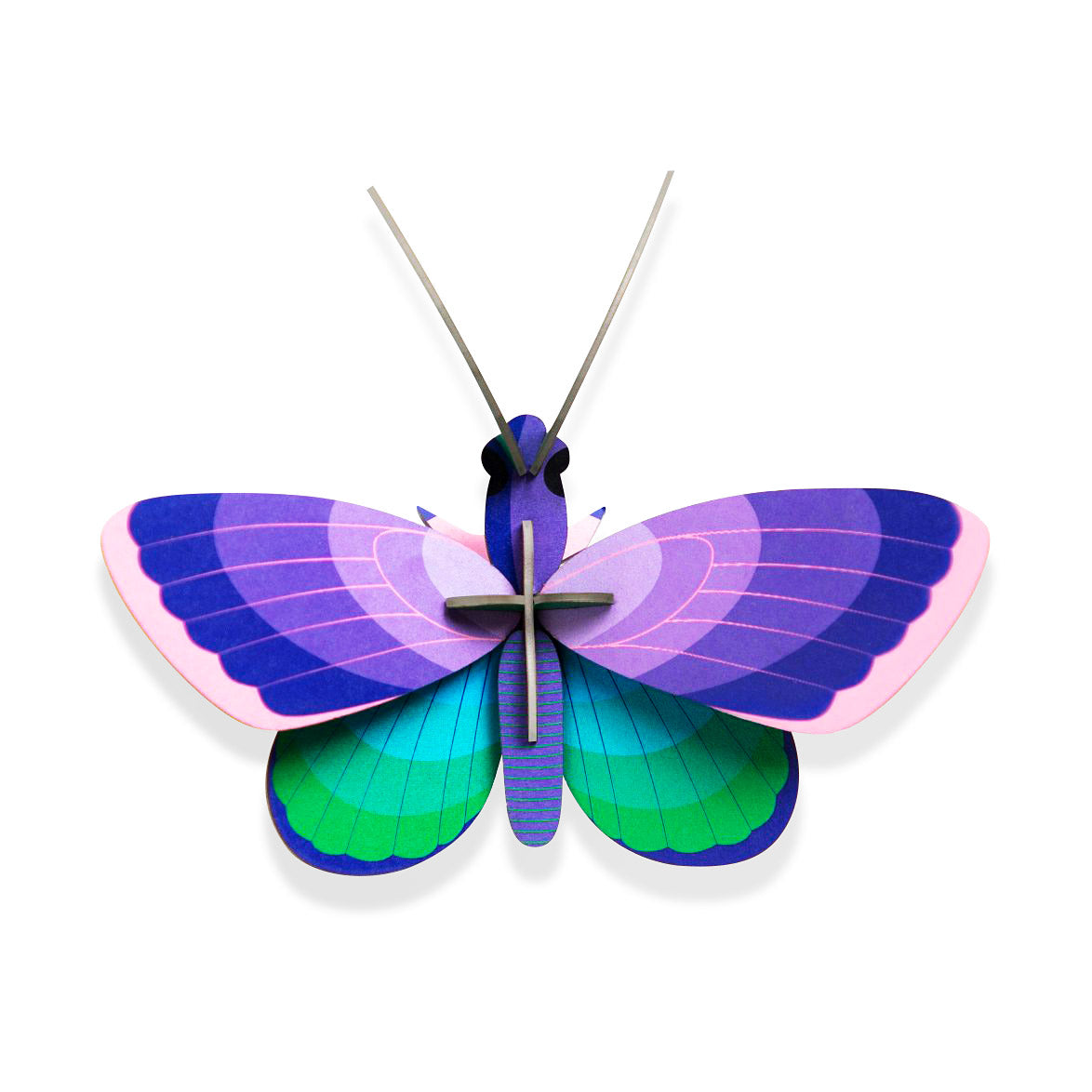 3D DIY Butterfly Wall Art - Blue Copper Decorative Insect Kit