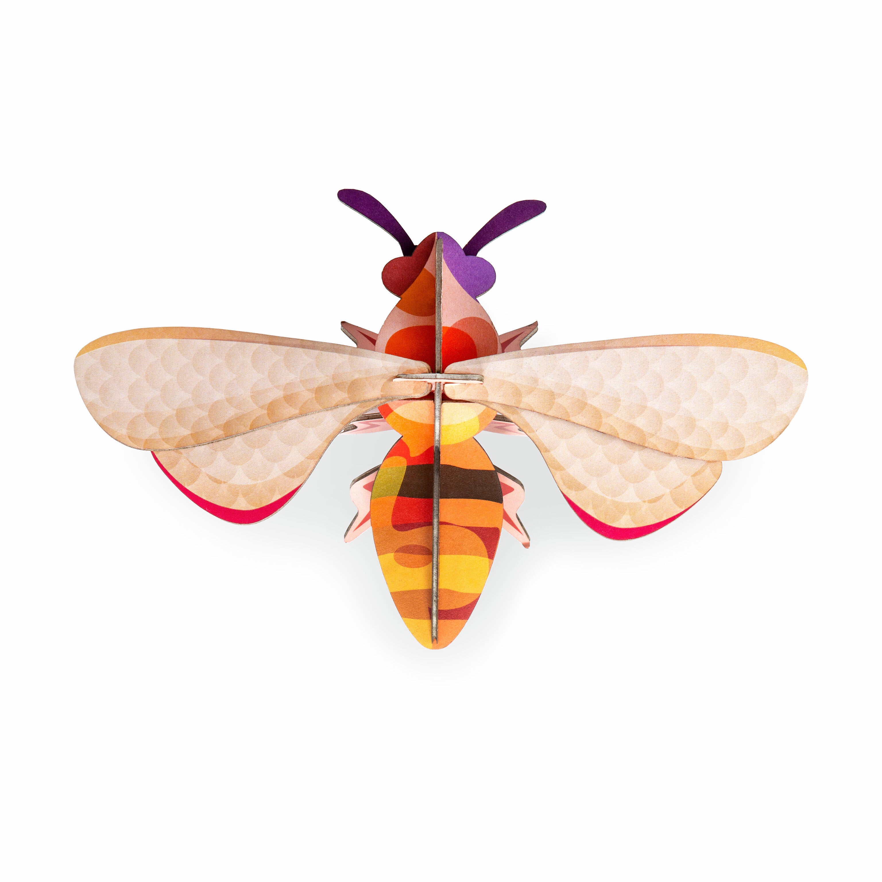 3D DIY Honey Bee Wall Art - Eco-Friendly Cardboard Insect Decor