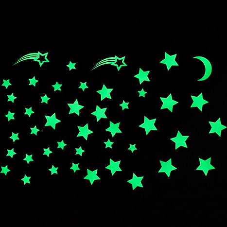 Gloplay Glow in the Dark Star Stickers for Kids Bedroom