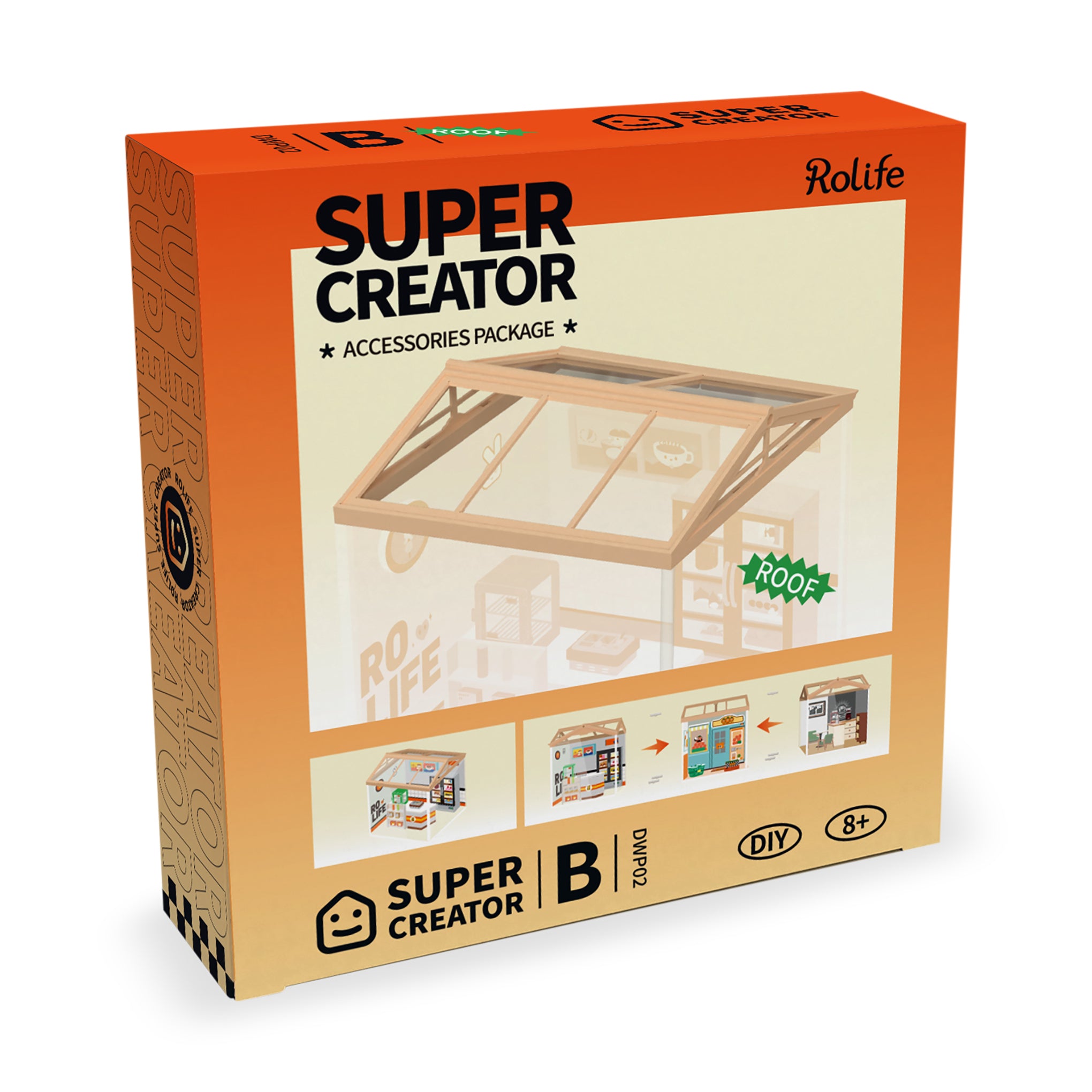 Rolife DIY Miniature Store Roof Kit for LED Building Models