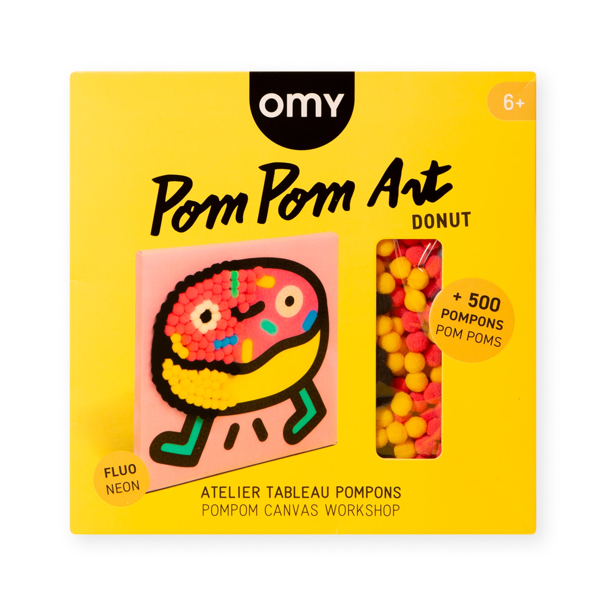 Pom Pom Art Kit for Kids - DIY Donut Craft Activity