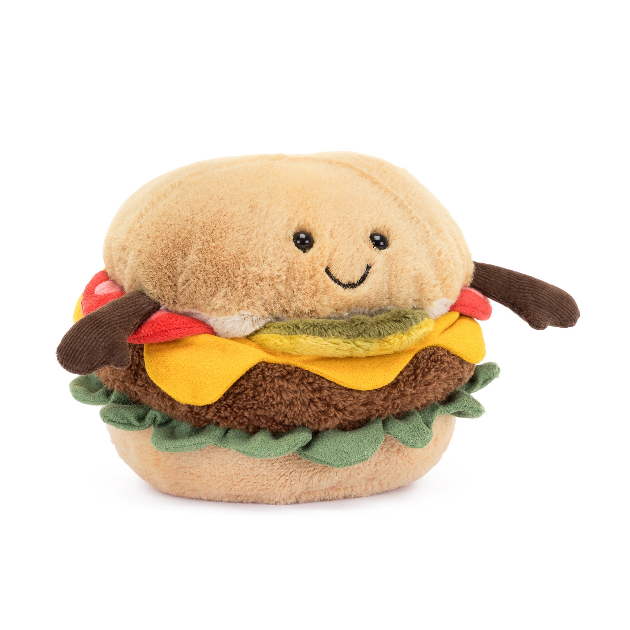 Jellycat Amuseable Hamburger Plush Toy for Kids