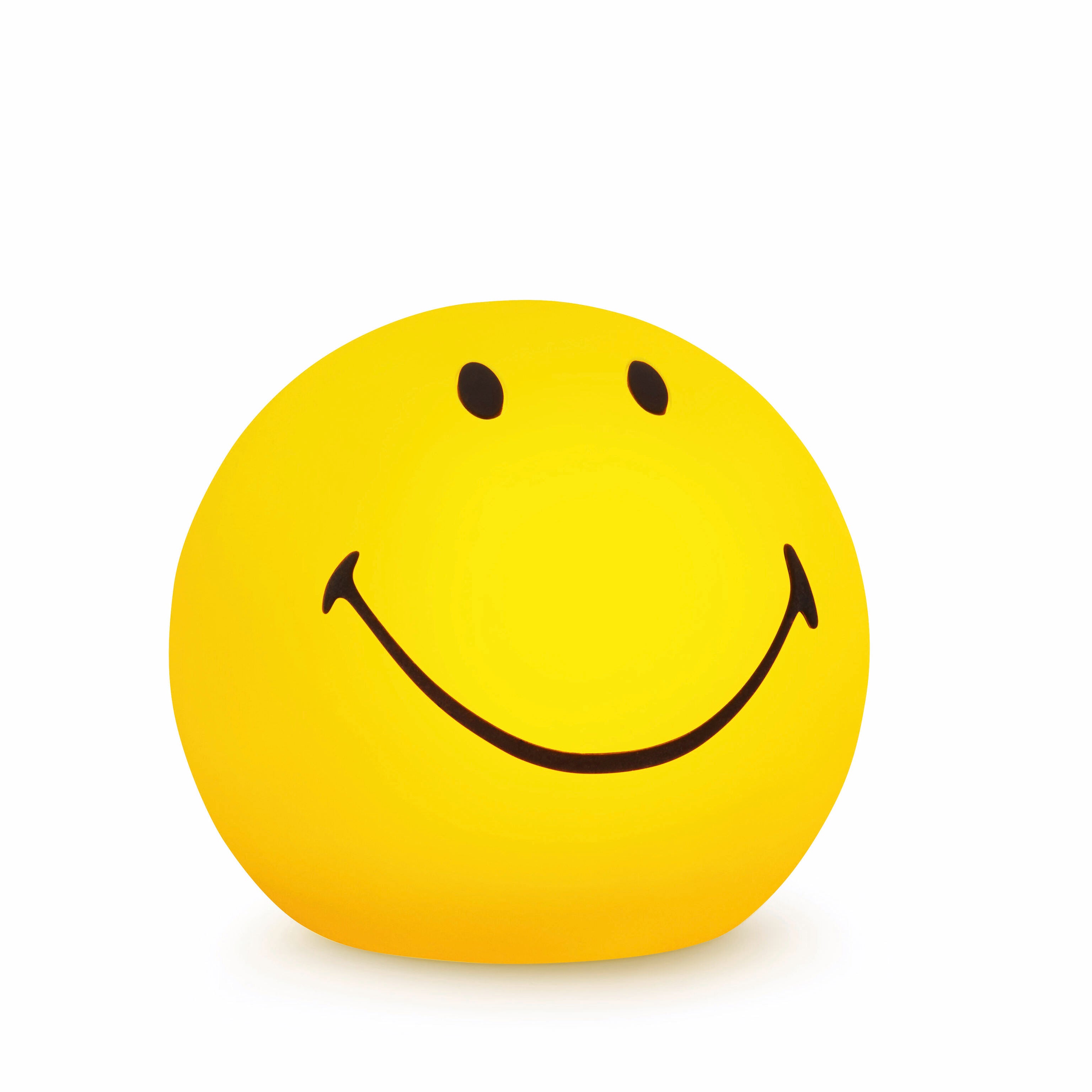 Smiley LED Lamp - Large Yellow Touch Dimmer Light for Home Decor