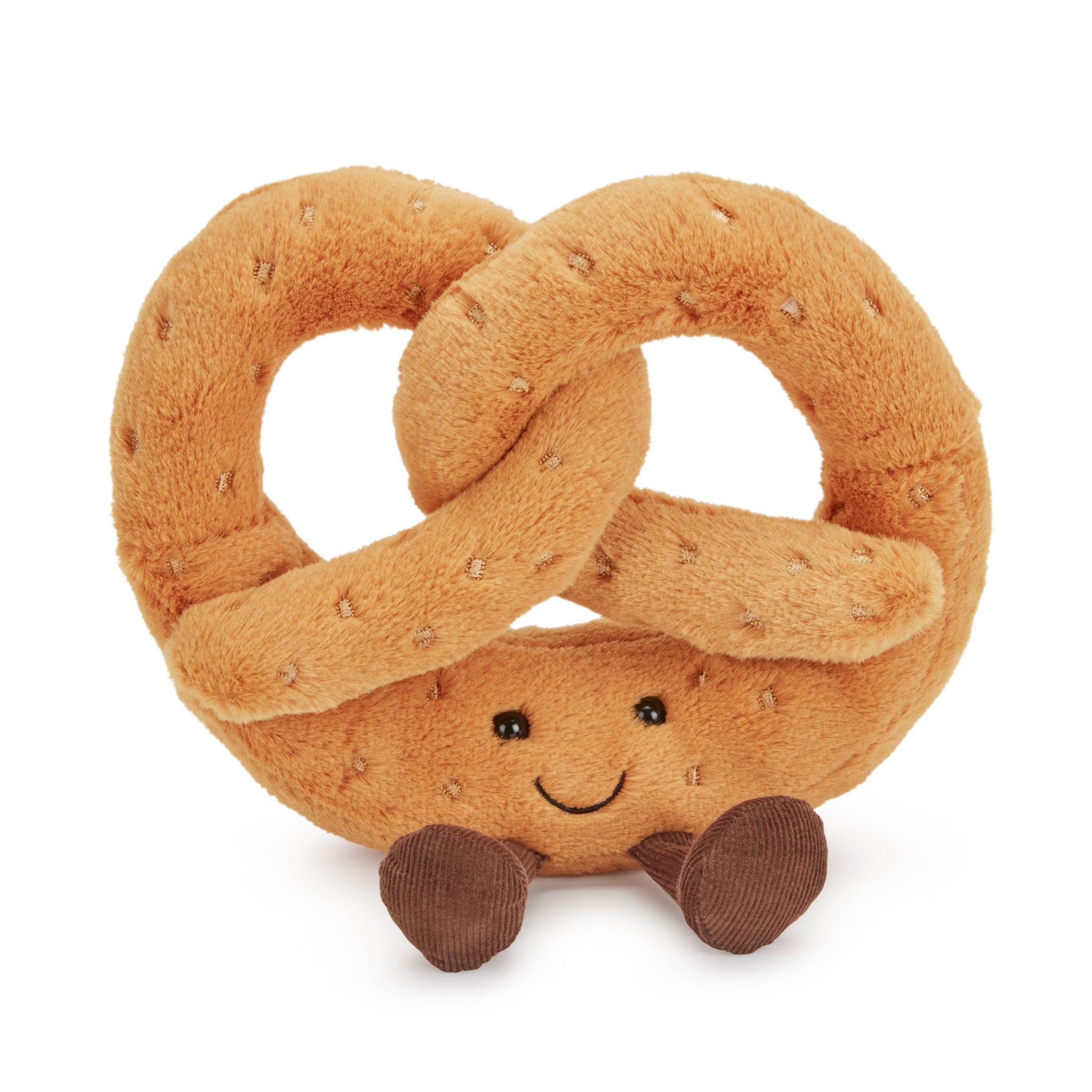 Jellycat Amuseable Pretzel Plush Toy - Soft Smiling Snack