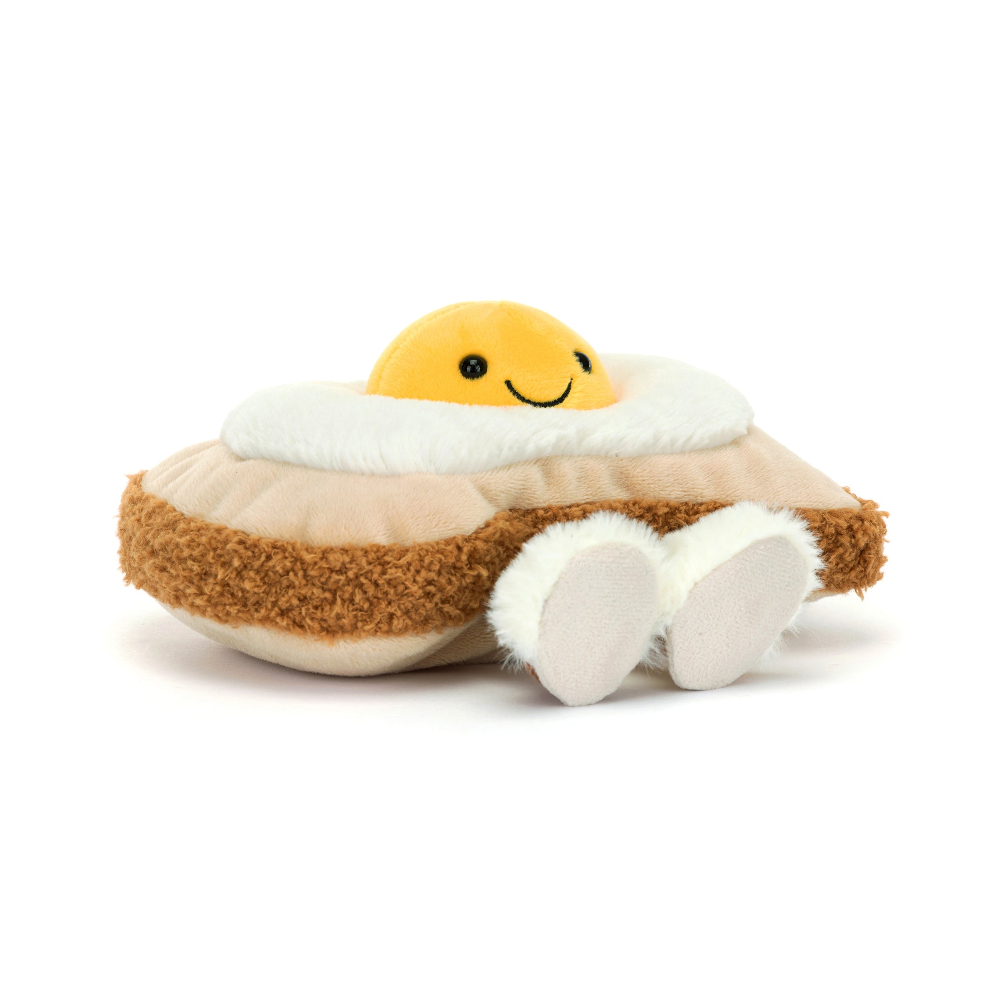 Jellycat Egglantine on Toast Plush Toy - Soft Amuseable Food Character