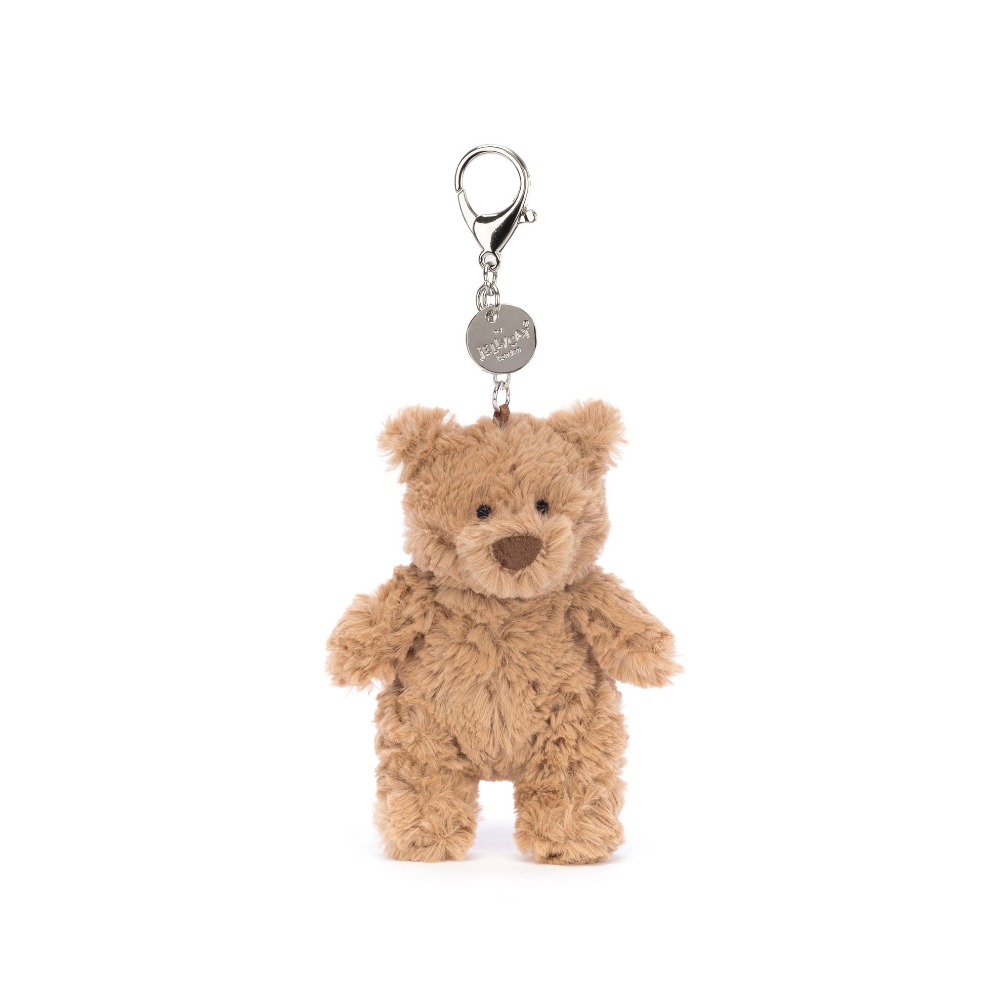 Jellycat Bartholomew Bear Plush Bag Charm for Backpacks