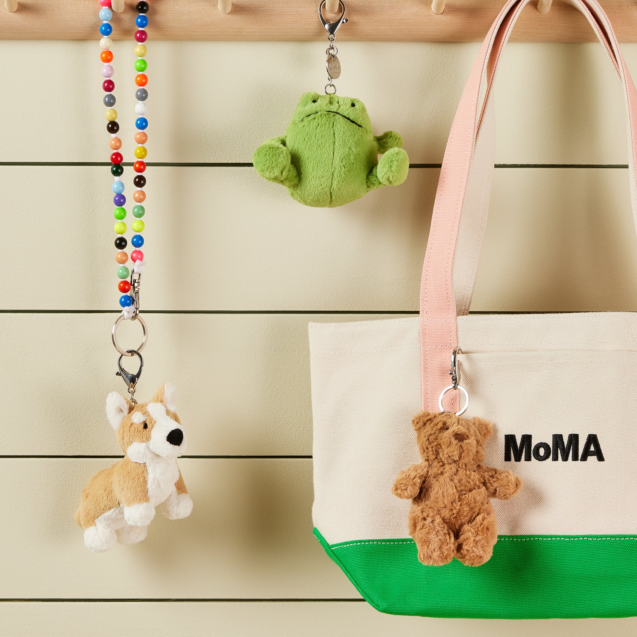 Jellycat Bartholomew Bear Plush Bag Charm for Backpacks