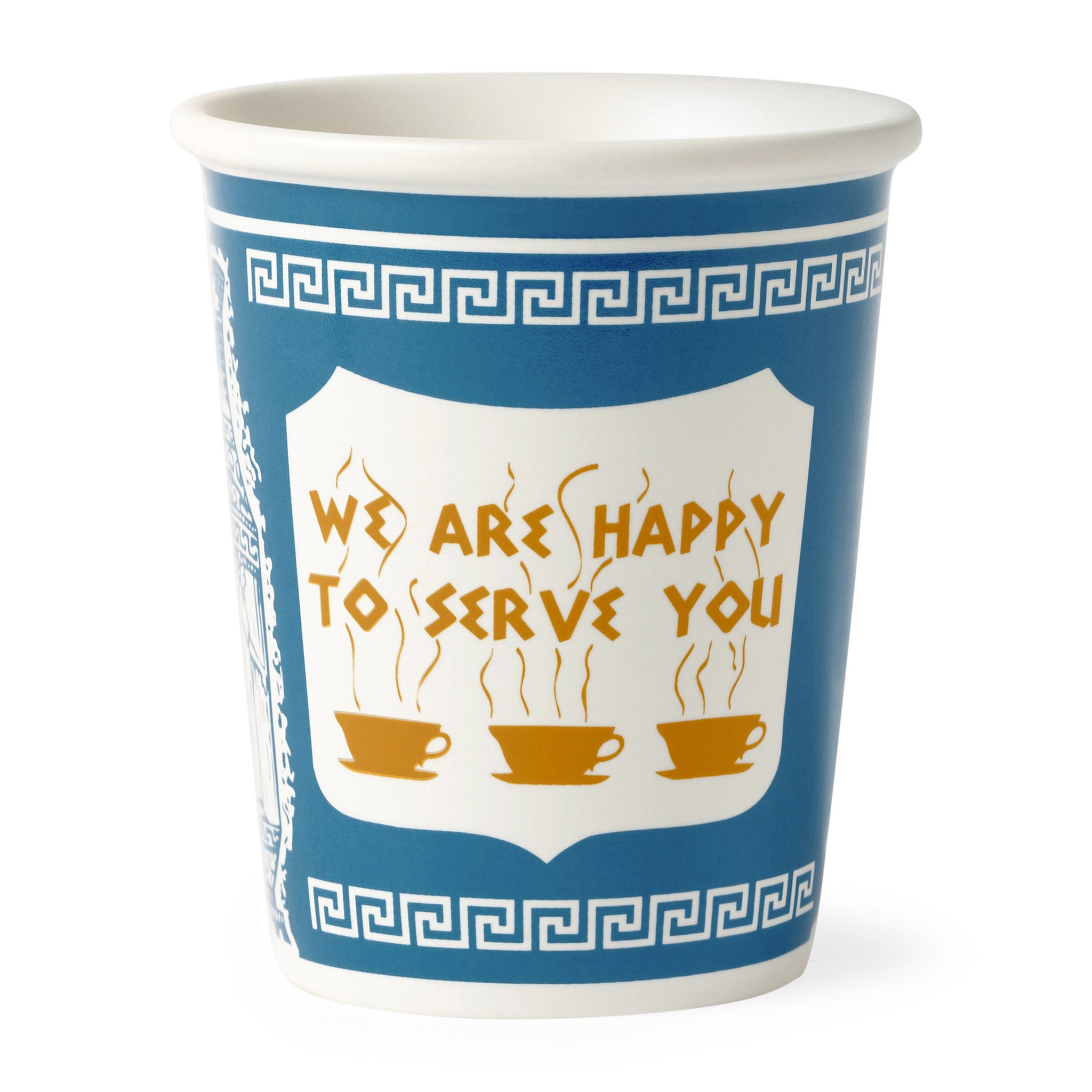 Ceramic New York Coffee Cup - Blue 8oz Dishwasher Safe