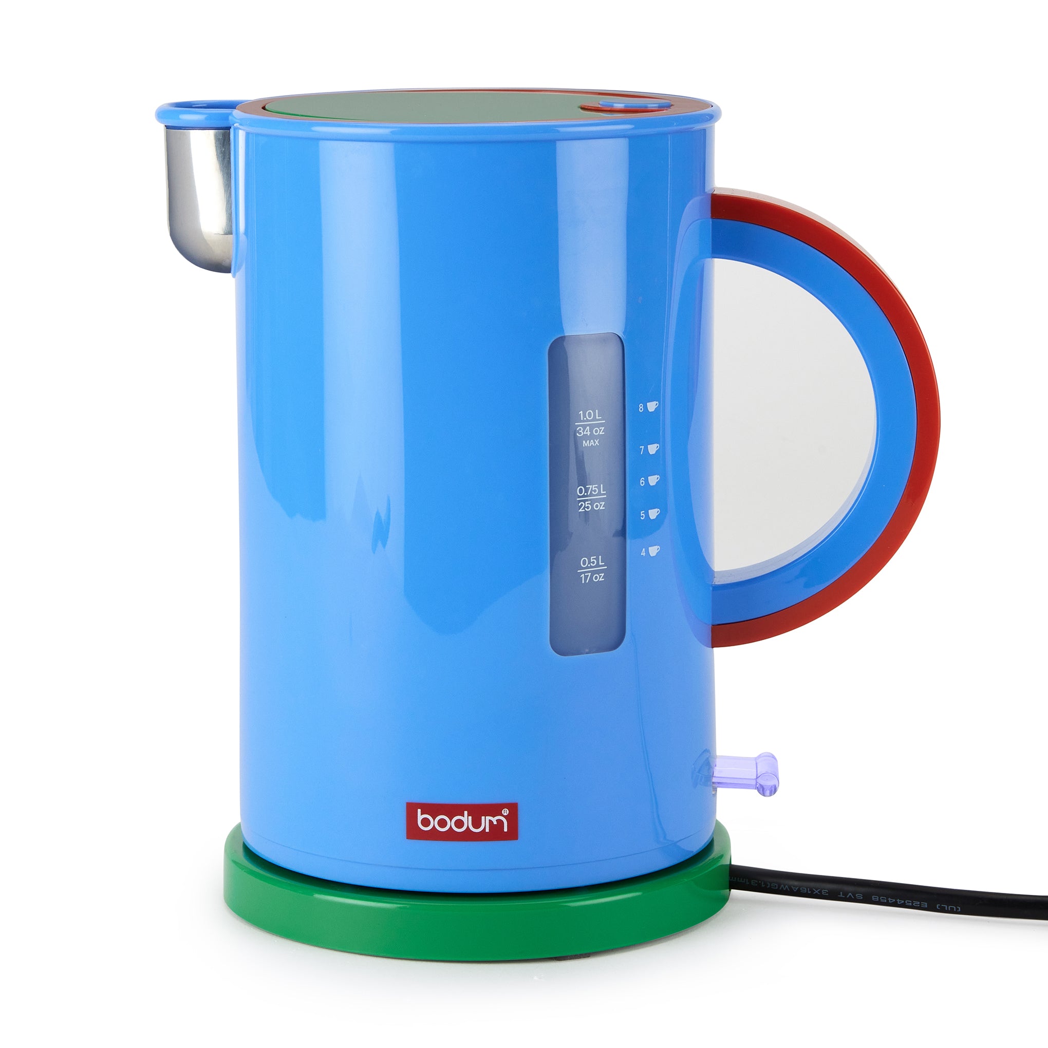 Bodum Blue Electric Kettle - Fast Boil, 34oz, Auto Shut-Off