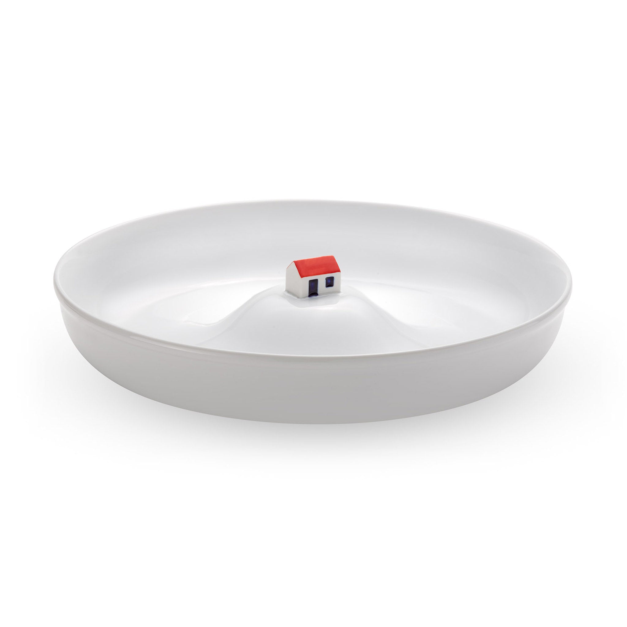 Whimsical White La Maison Inondée Bowl - Stackable Dishwasher Safe