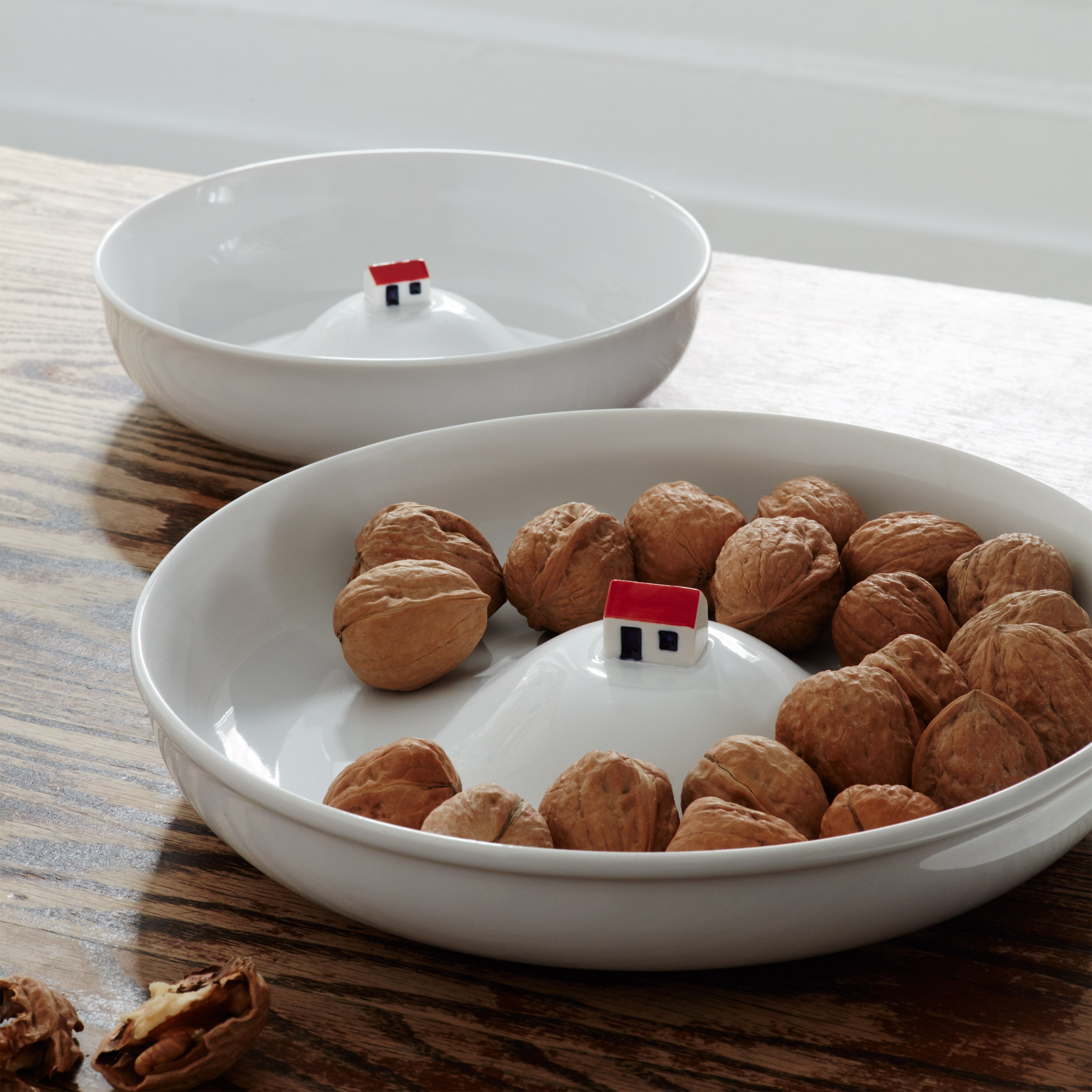 Whimsical White La Maison Inondée Bowl - Stackable Dishwasher Safe