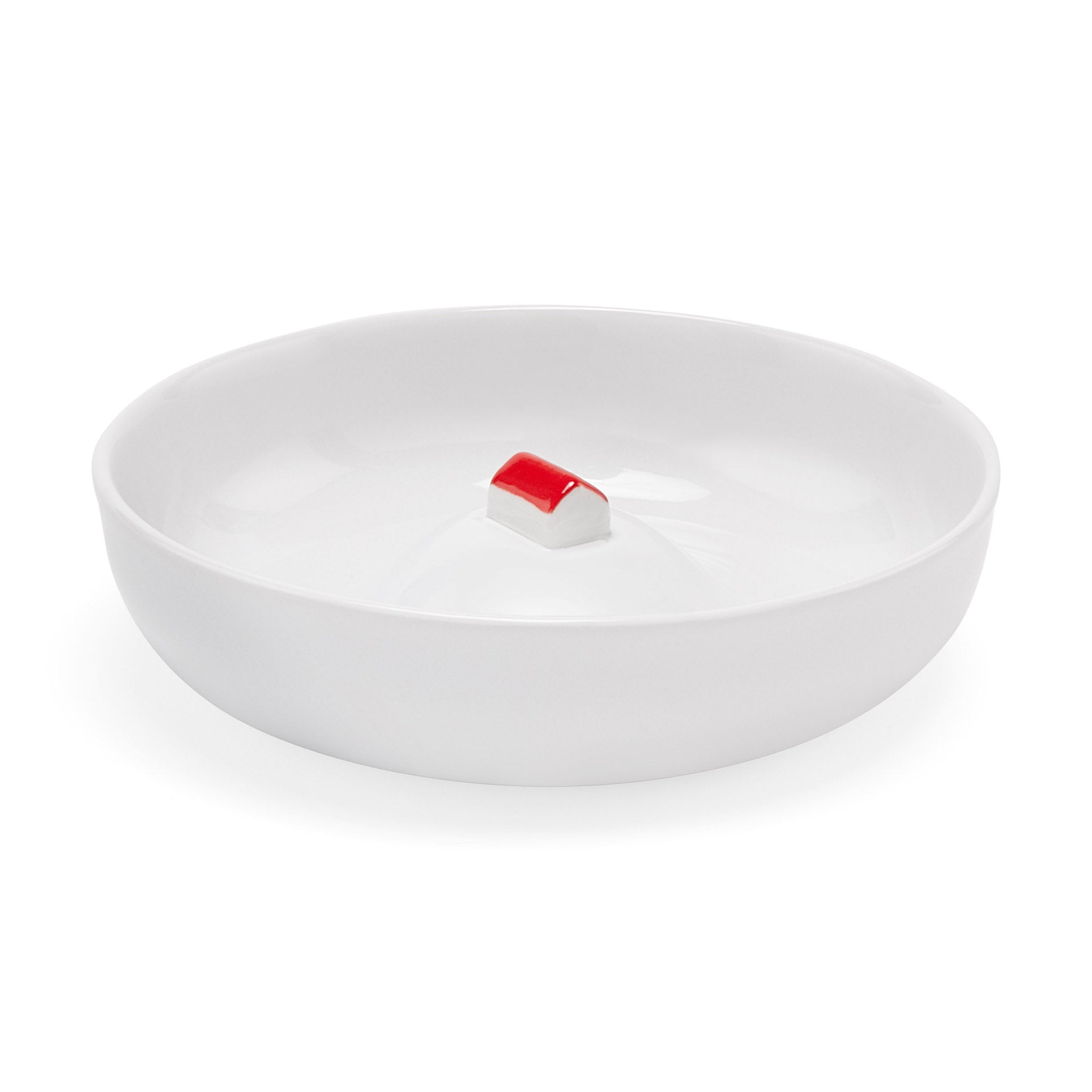 Whimsical White La Maison Inondée Bowl - Stackable Dishwasher Safe