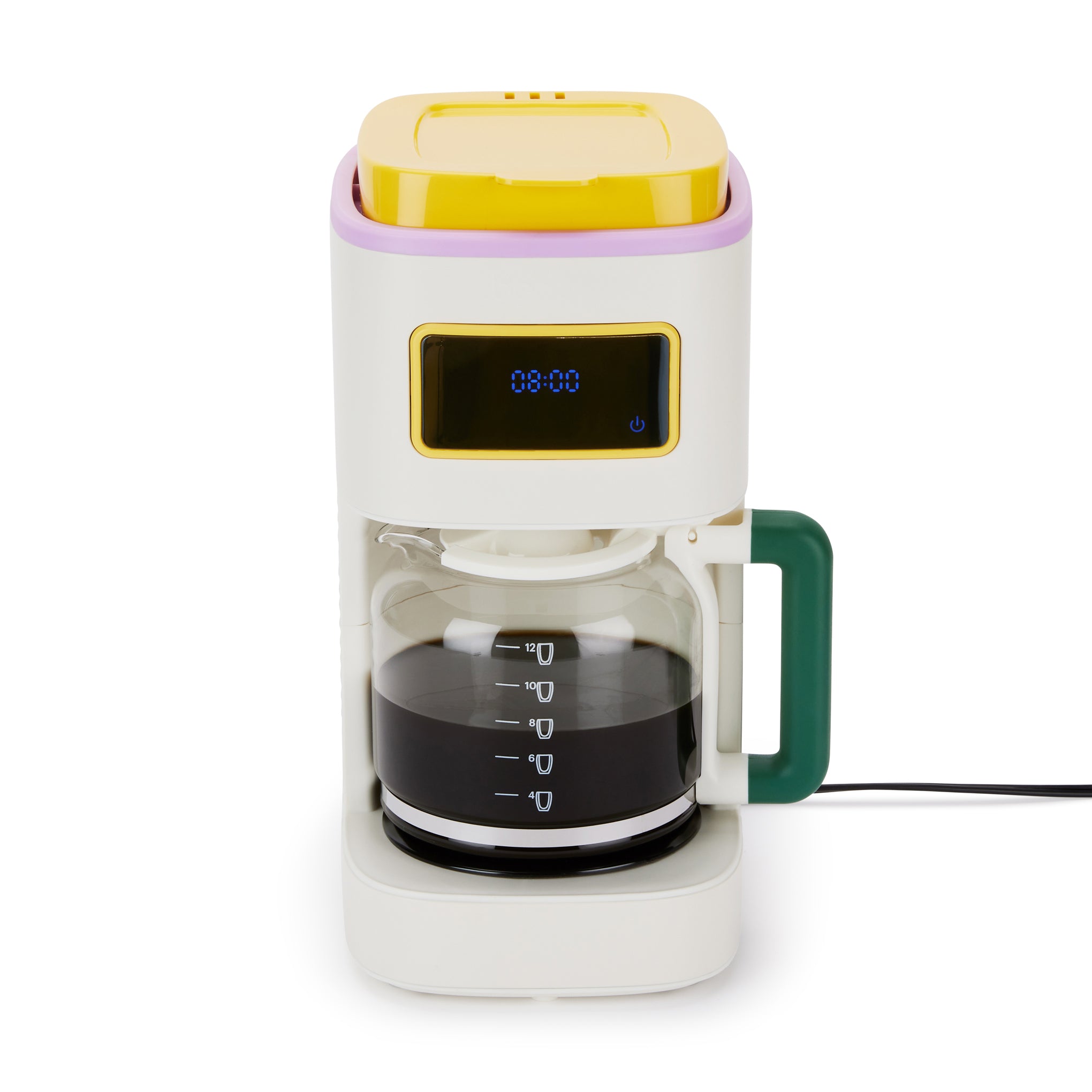 Bodum White 12-Cup Programmable Coffee Maker with Auto-Shutoff