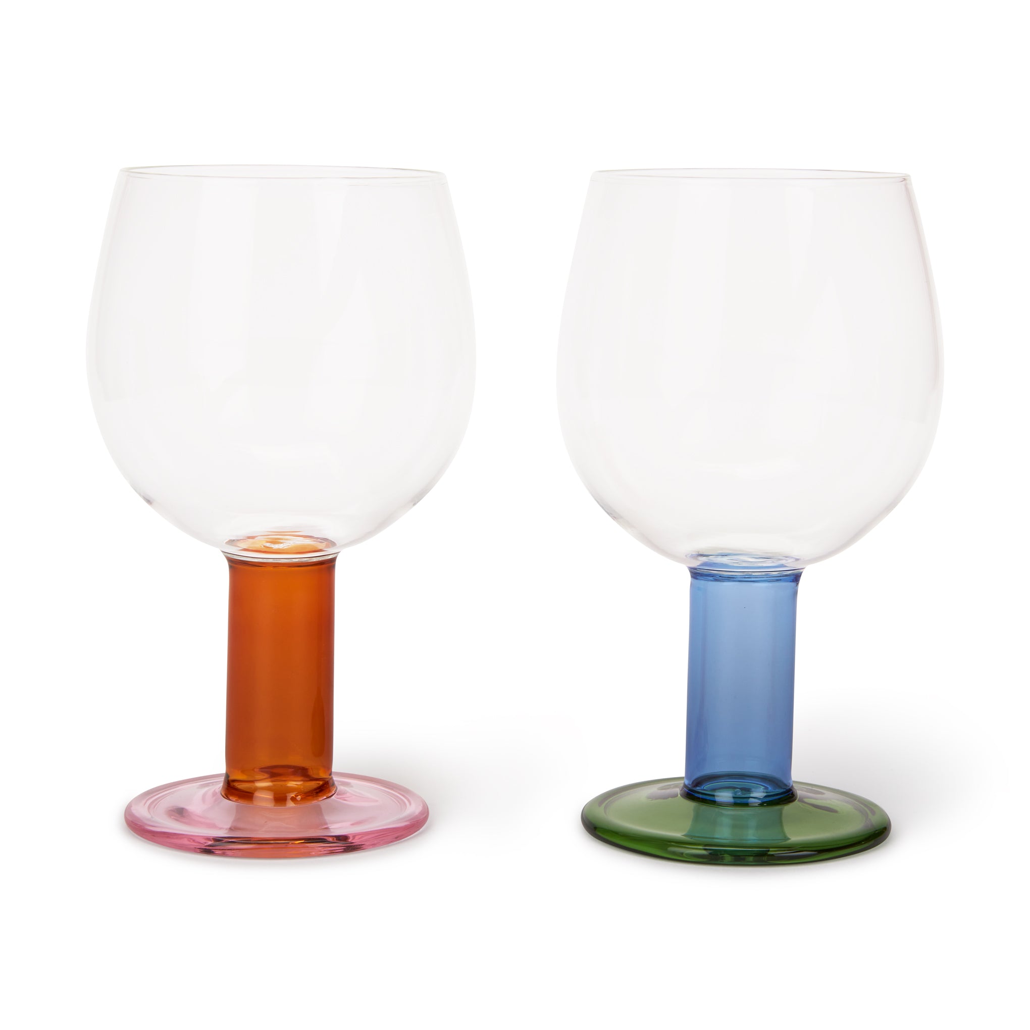 Bodum Chunky Wine Glasses Set of 2 - Colorful & Sustainable