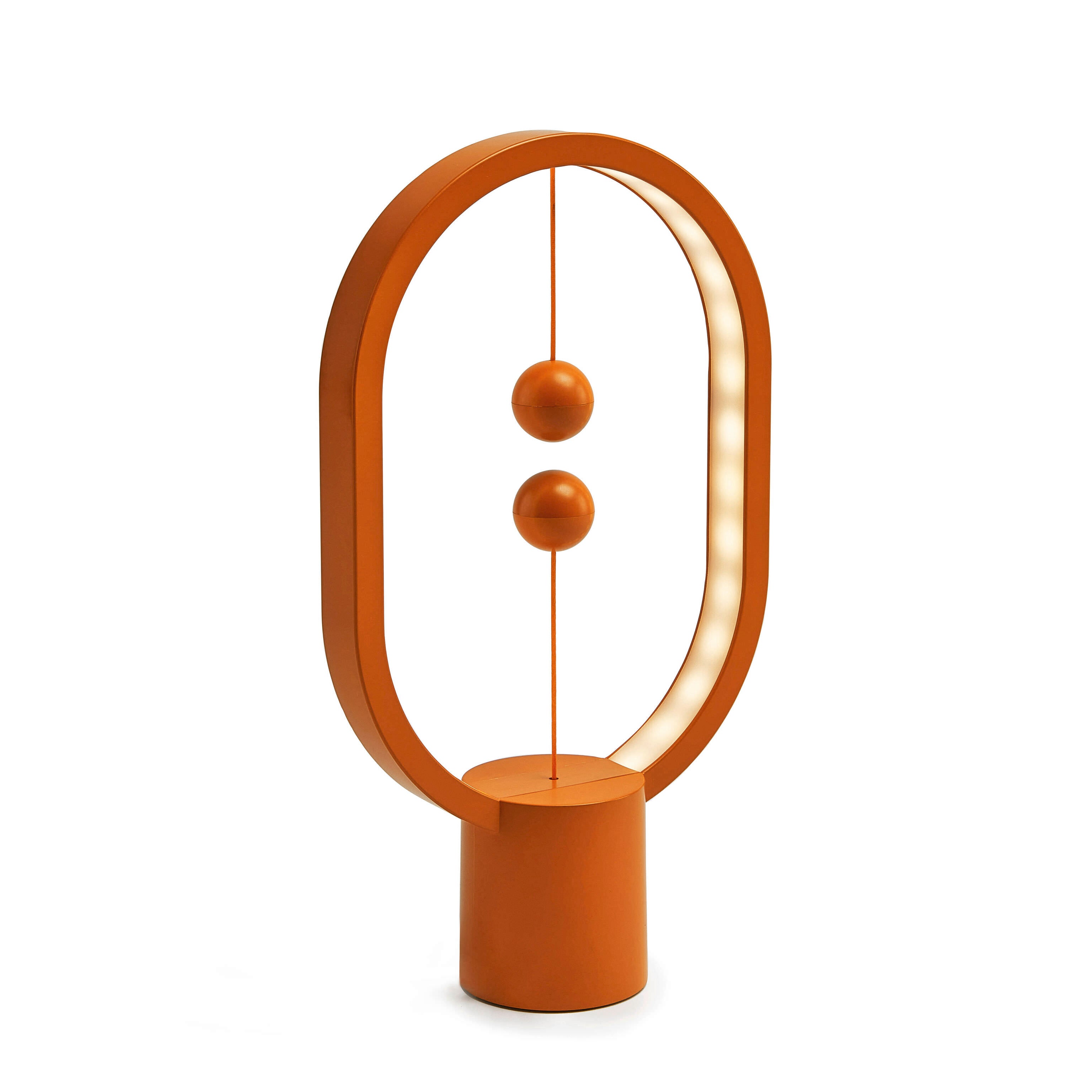 Heng Balance Lamp - USB-Powered Minimalist LED Light in Burnt Orange