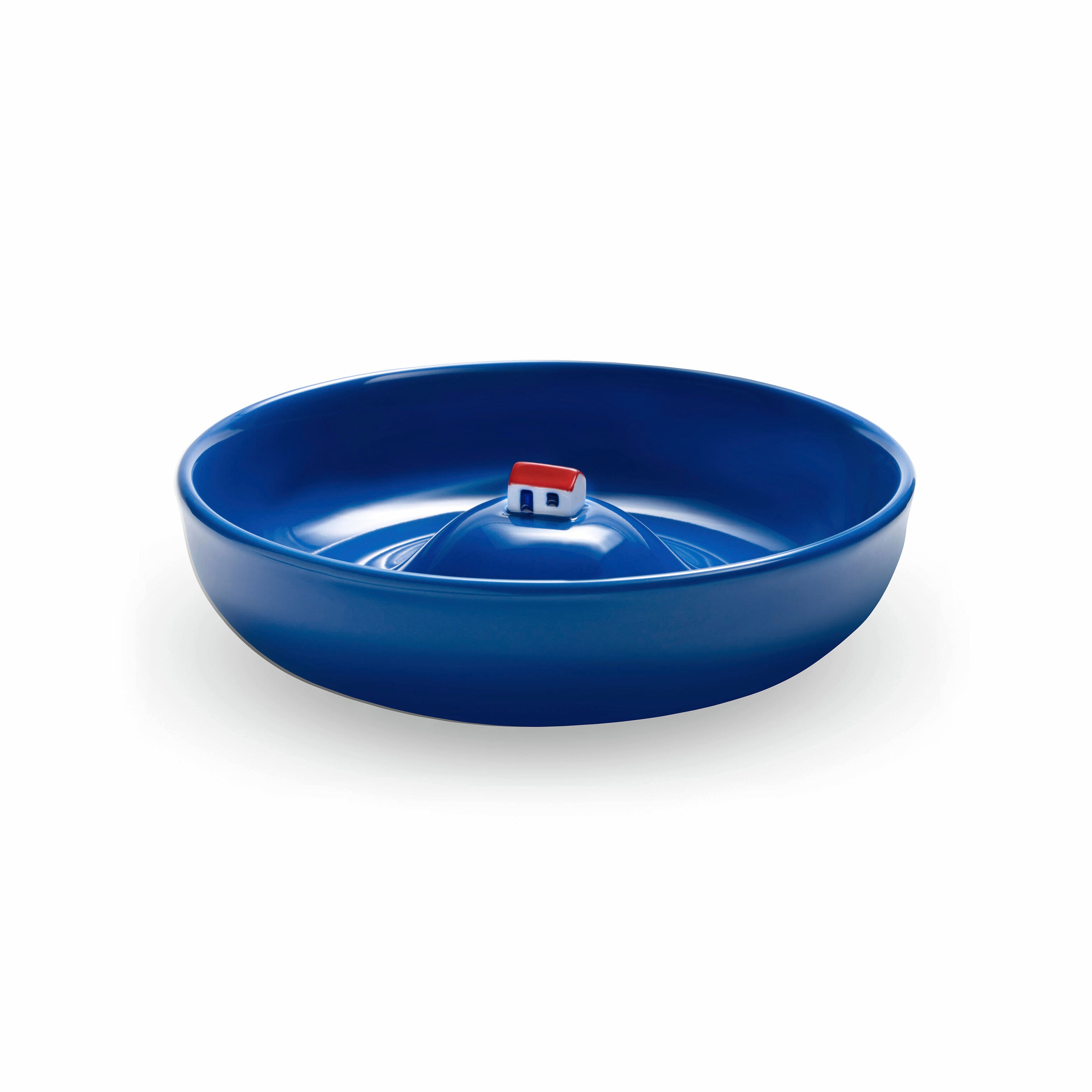Whimsical Blue La Maison Inondée Bowl - Stackable Dishwasher Safe Kids & Fruit Dish