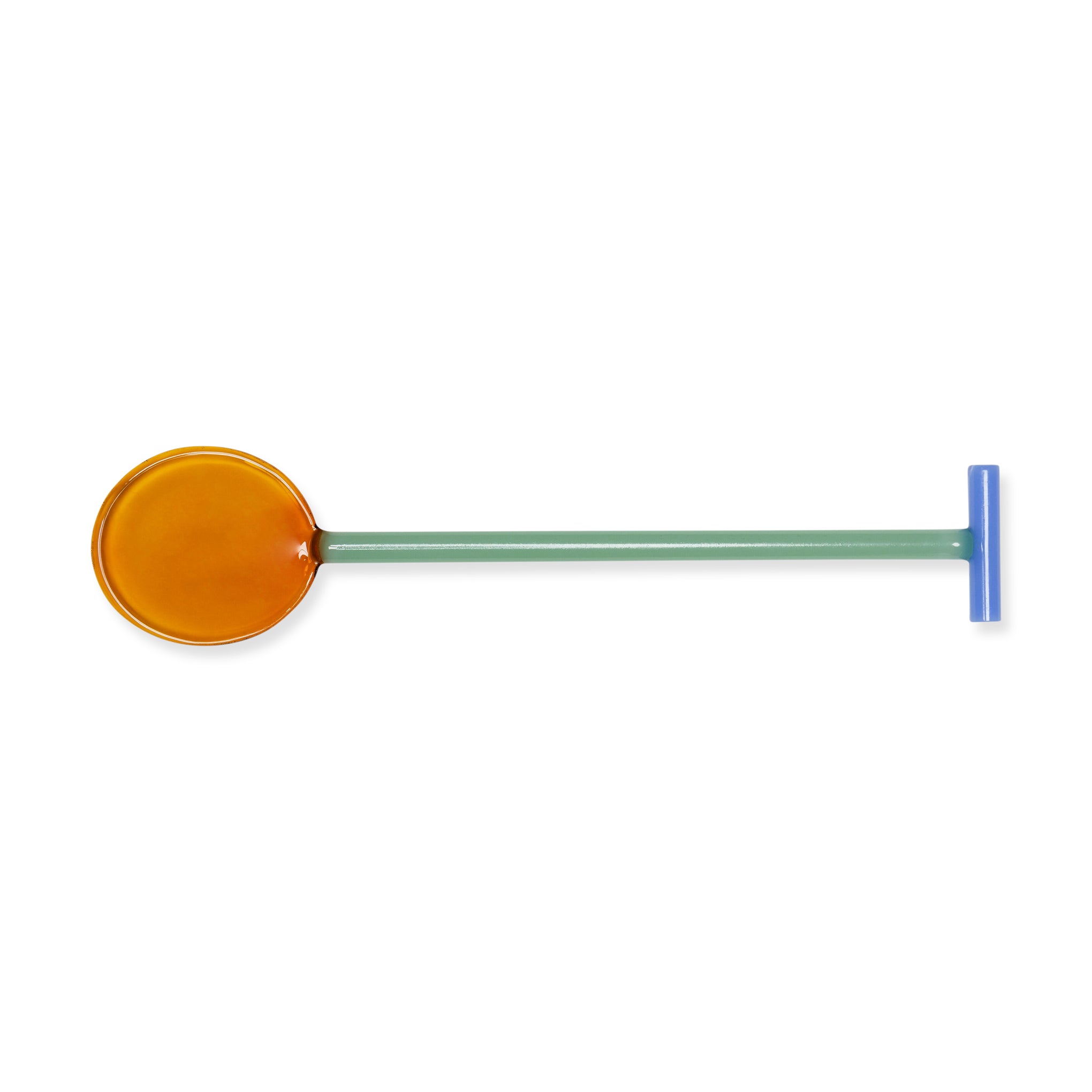 Lotte Knudsen Colorful Glass Salad Servers - Set of 2, Dishwasher-Safe