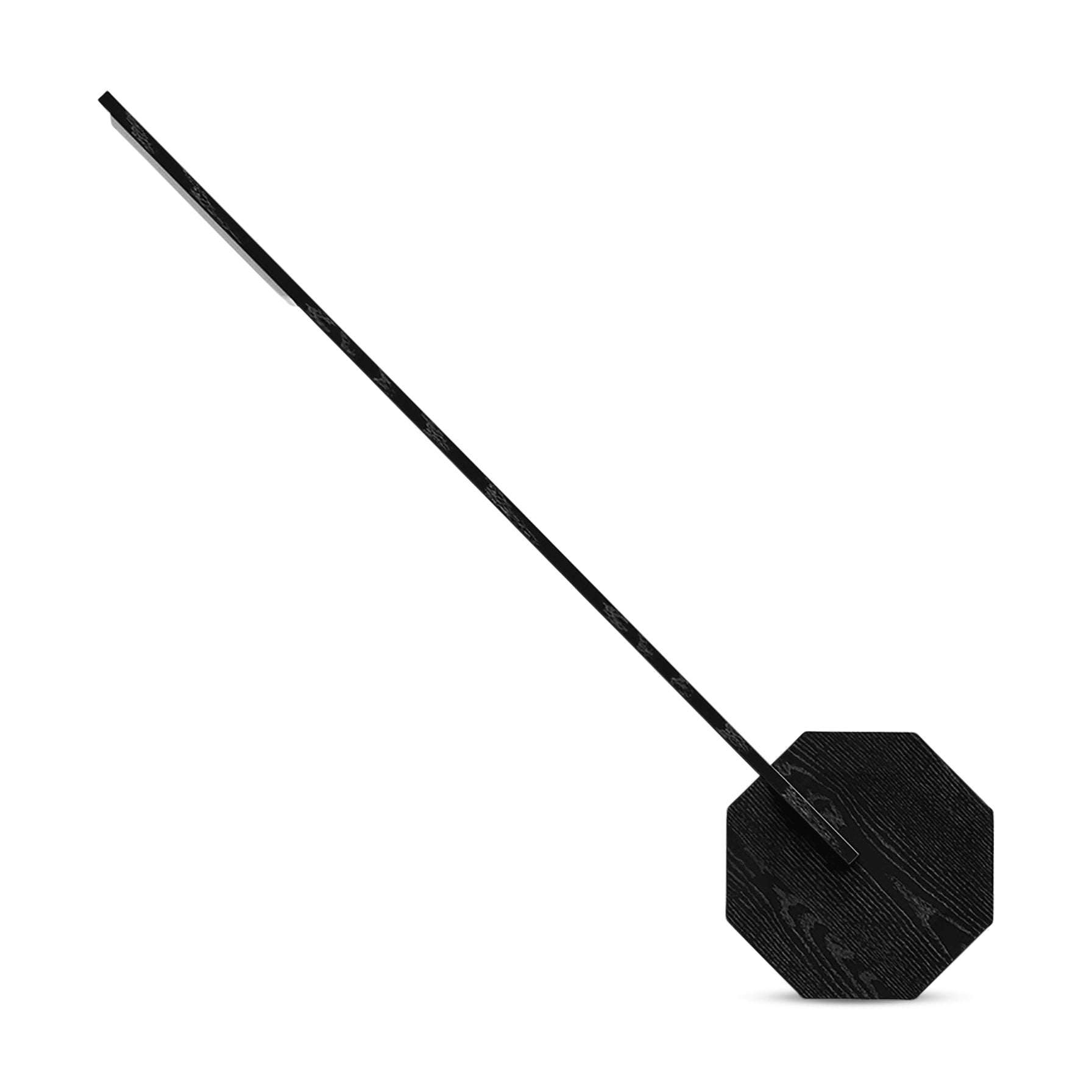Rechargeable Octagon Desk Lamp - Adjustable LED Light, Black