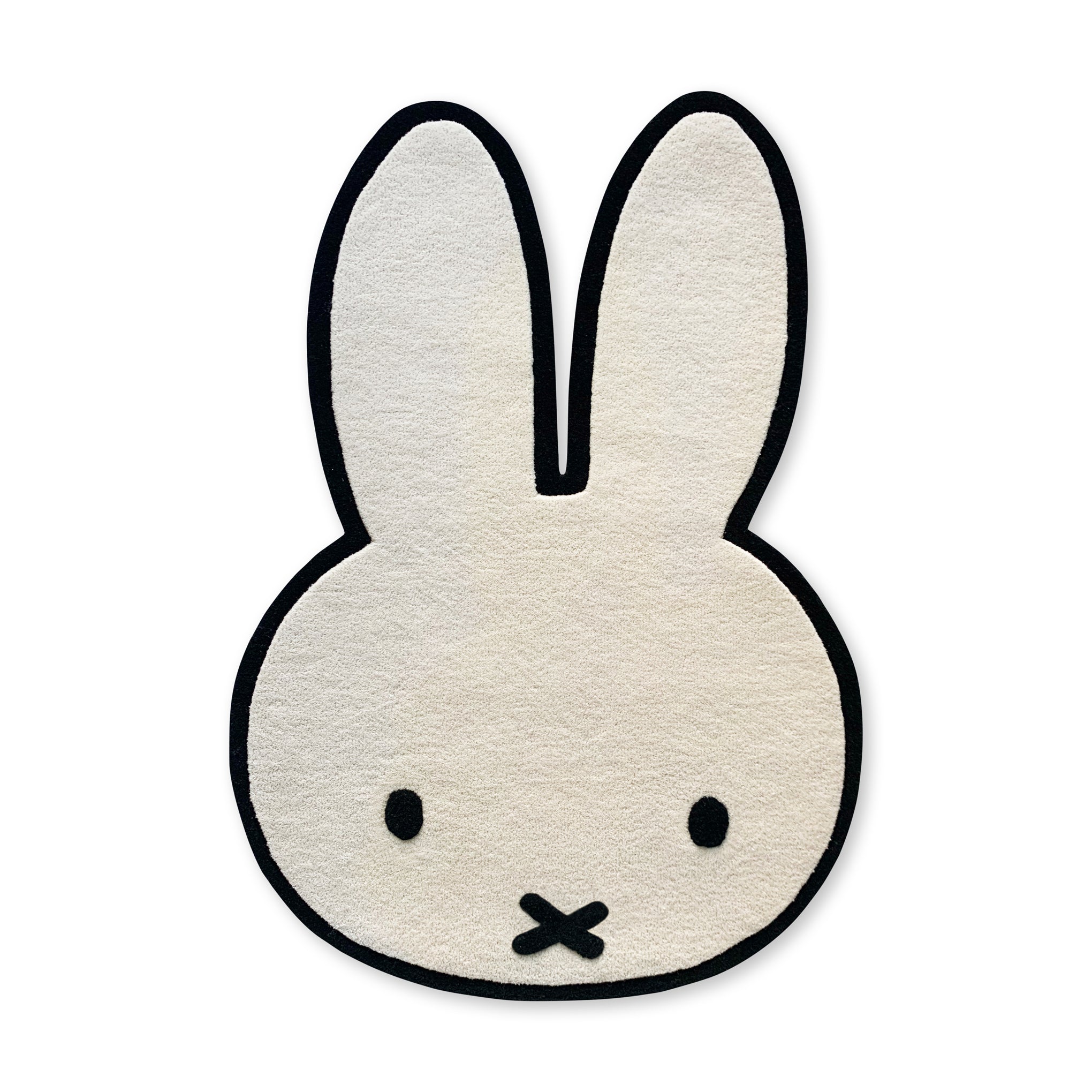 Miffy & Friends Kids Wool Rug - Hand-Tufted White Nursery Decor