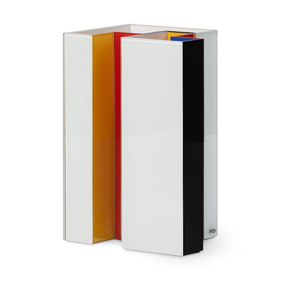 Handmade Colored Glass Line-Up Vase Set for Home Decor