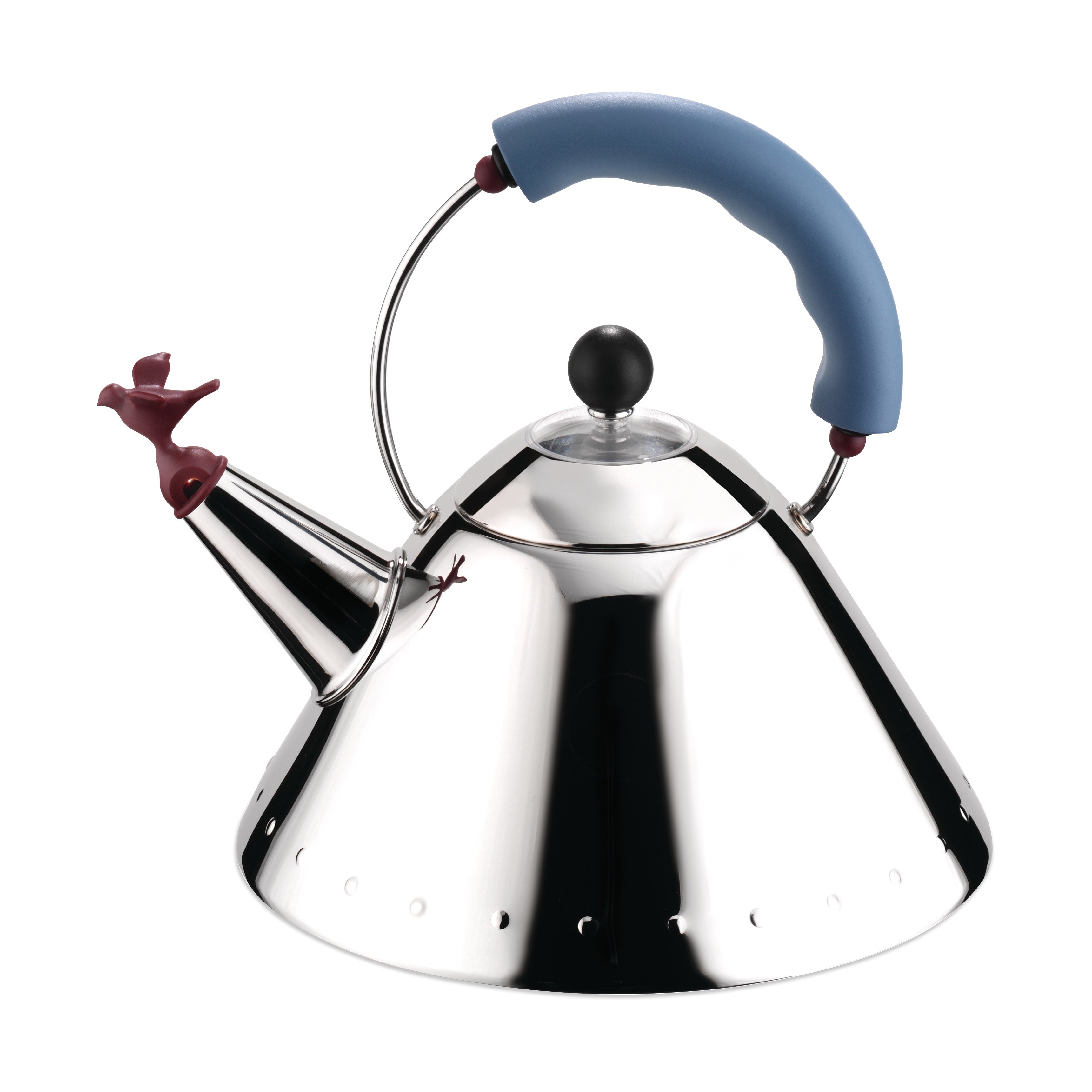 Alessi Michael Graves 9093 Blue Whistling Kettle