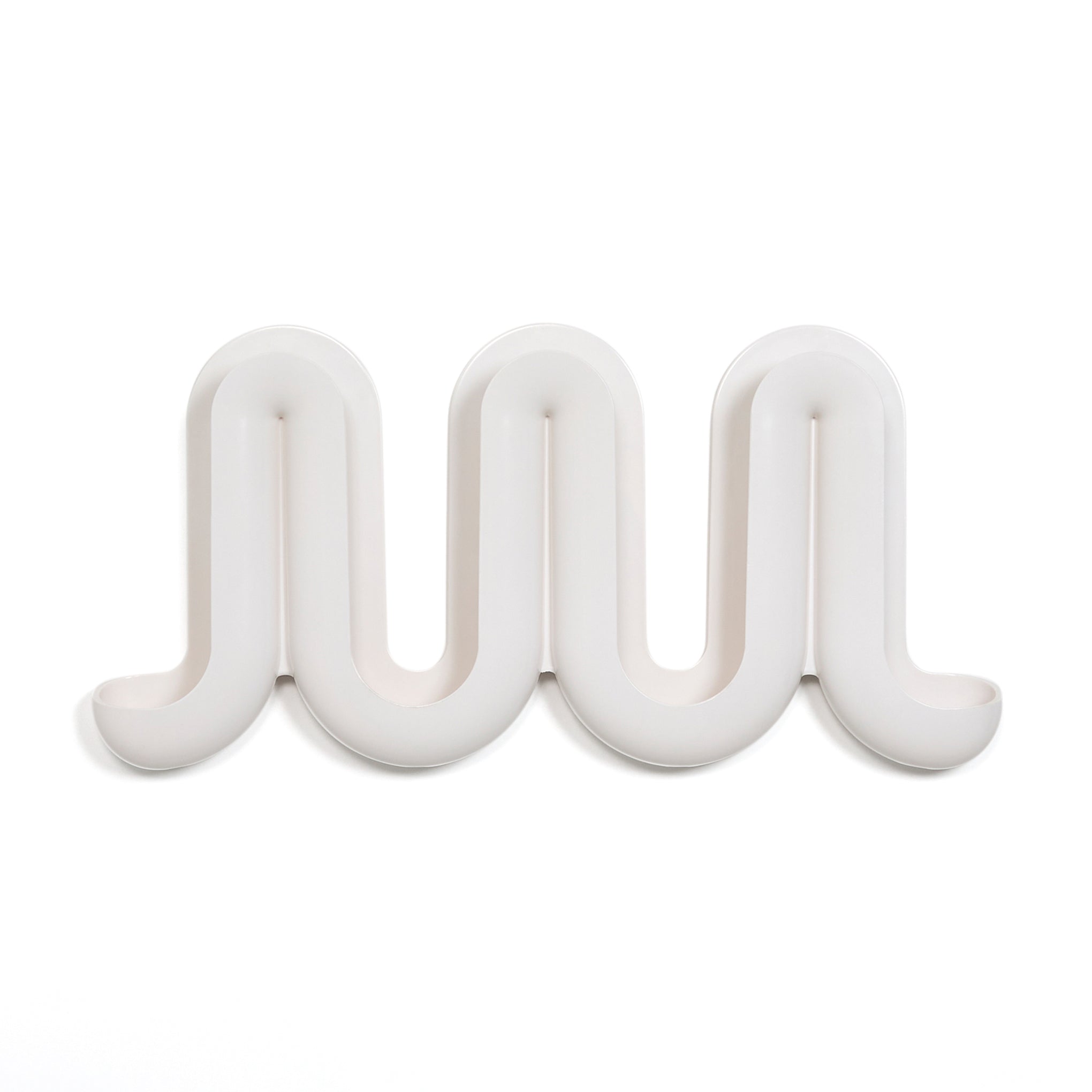 Modern Wall Coat Rack & Organizer - Swell White Entryway Storage